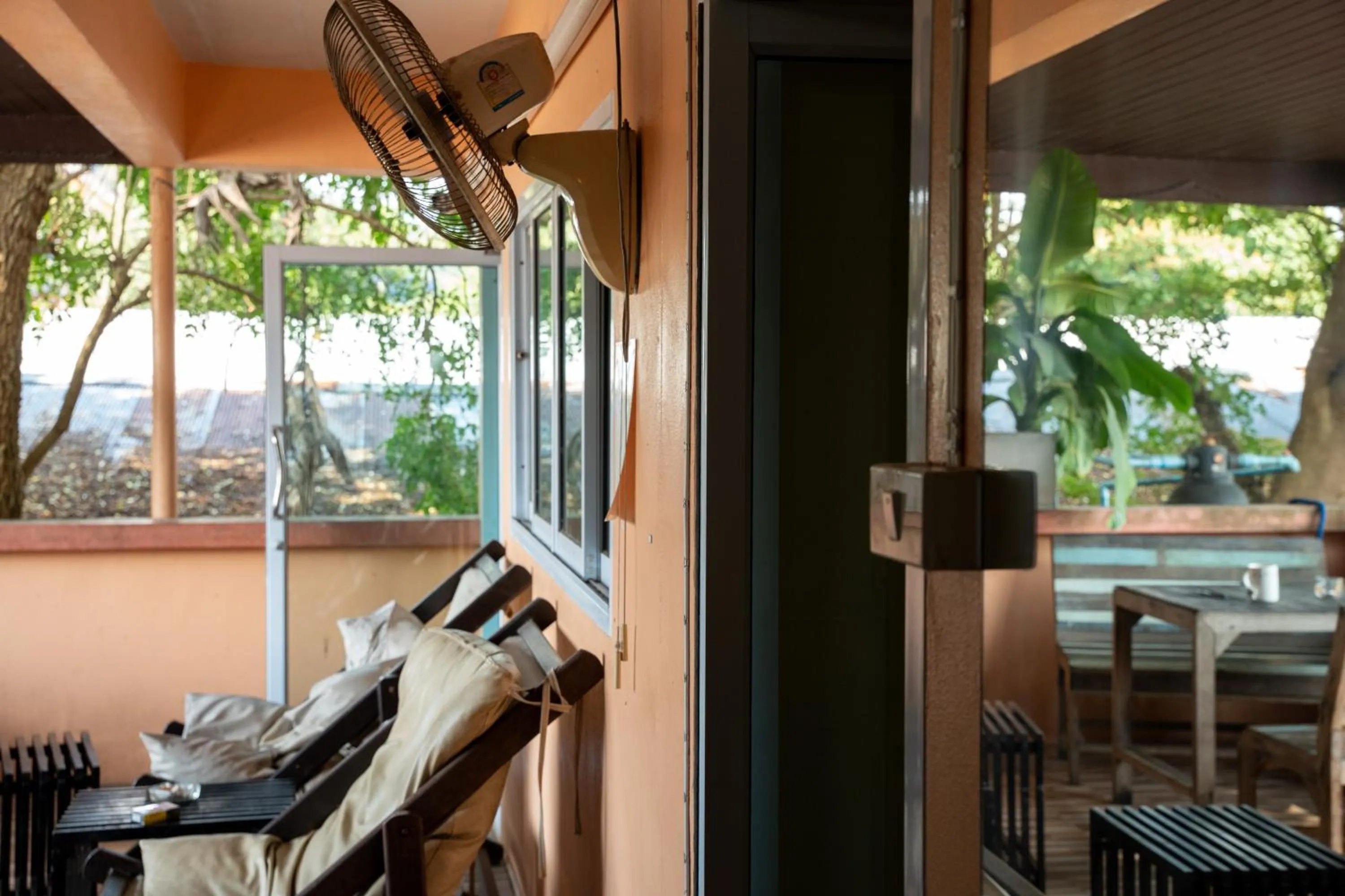 Seating area in Phangan Barsay Hostel