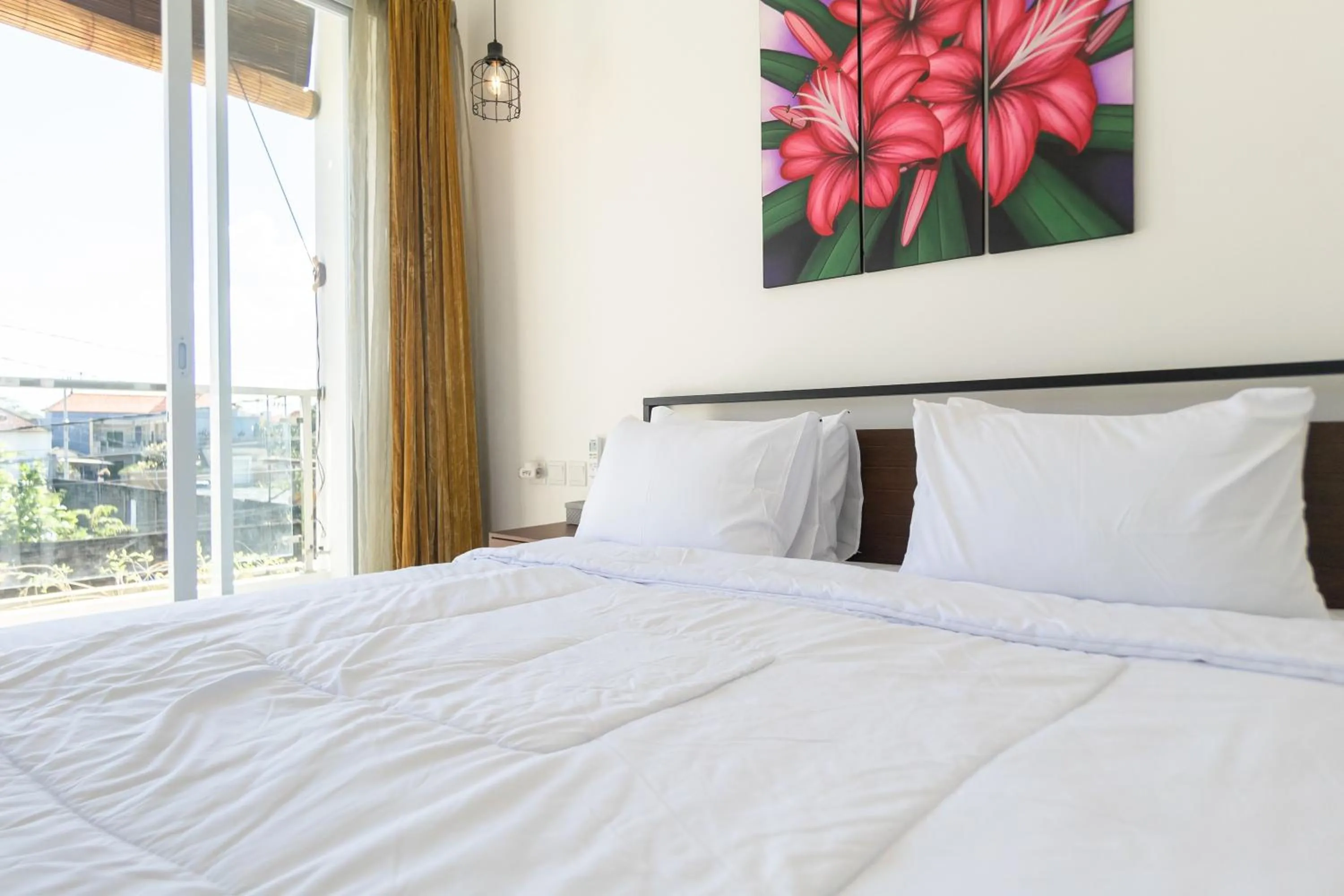 Bed in Villa Berlian Kuta