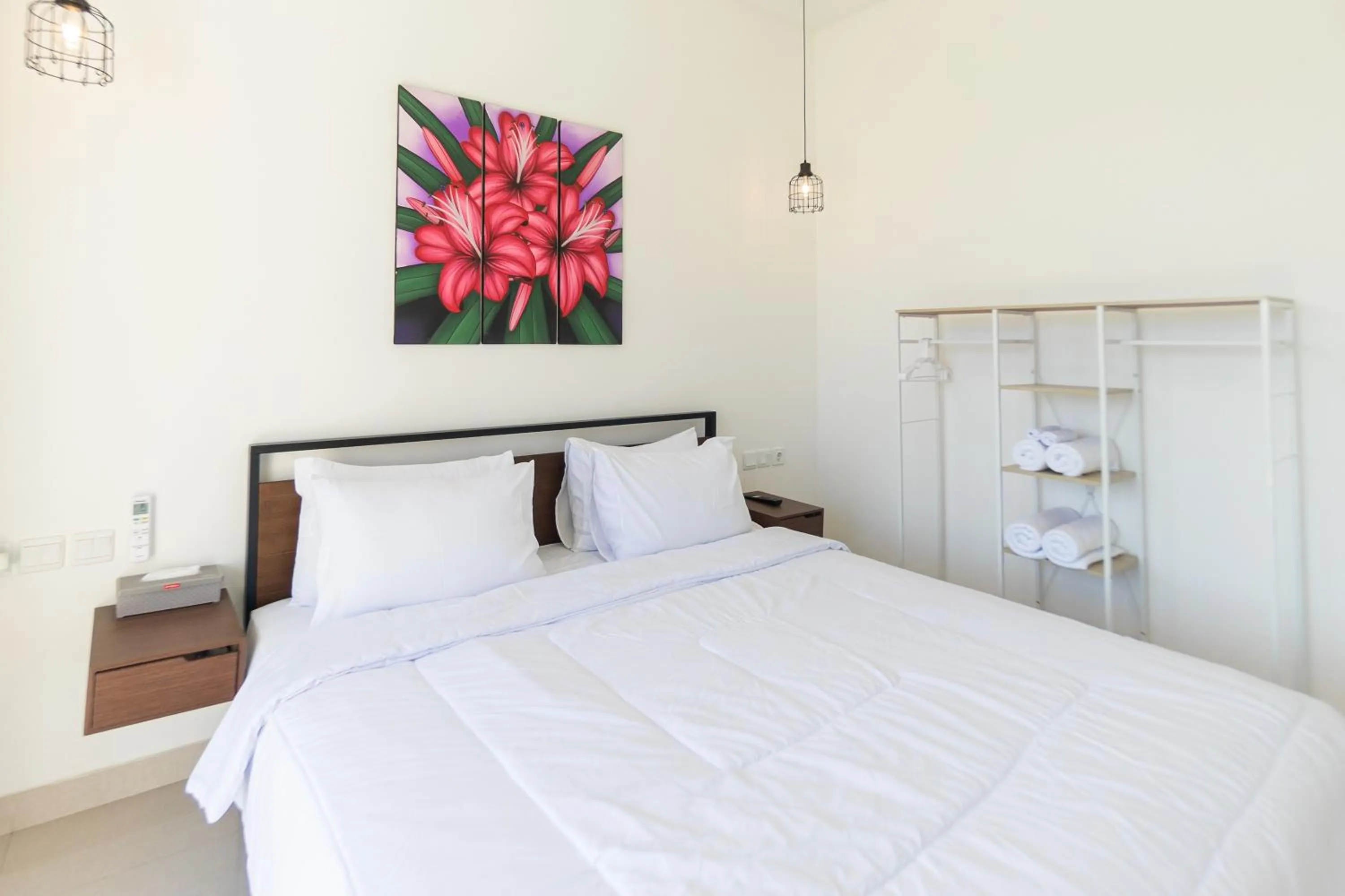 Bed in Villa Berlian Kuta