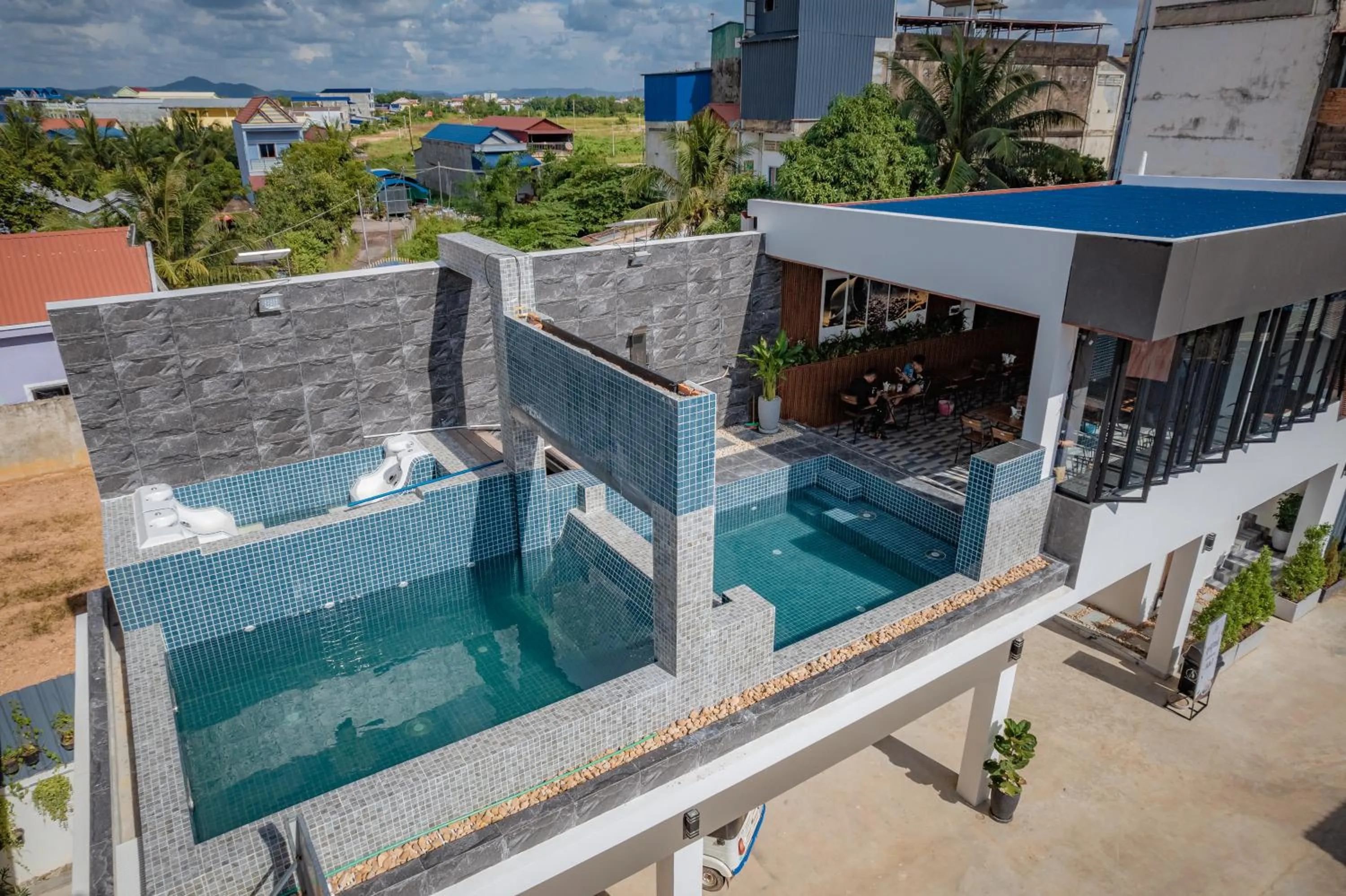 Swimming pool in A&J Kampot Boutique