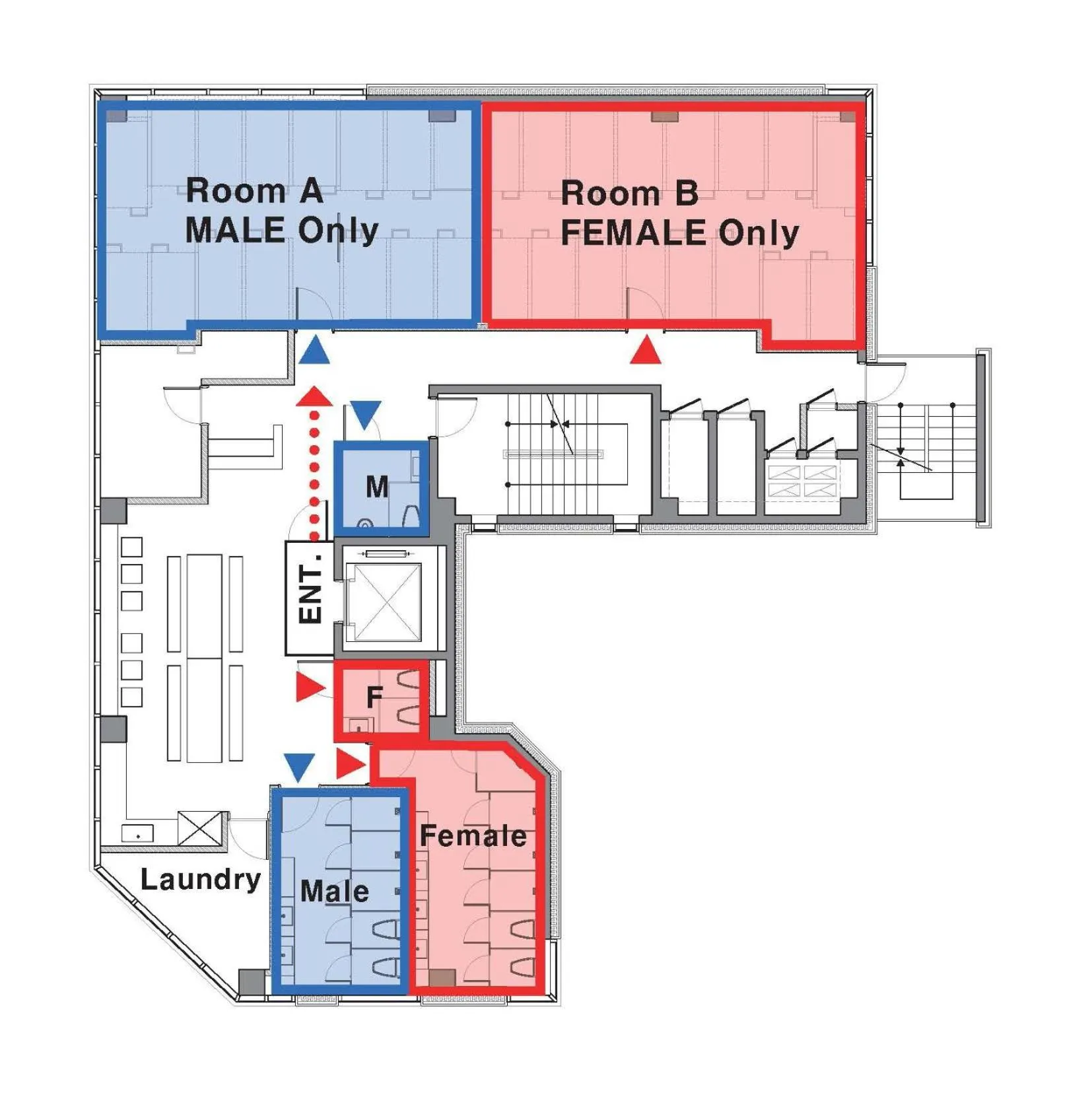 Floor plan in Seoul Cube Jongro