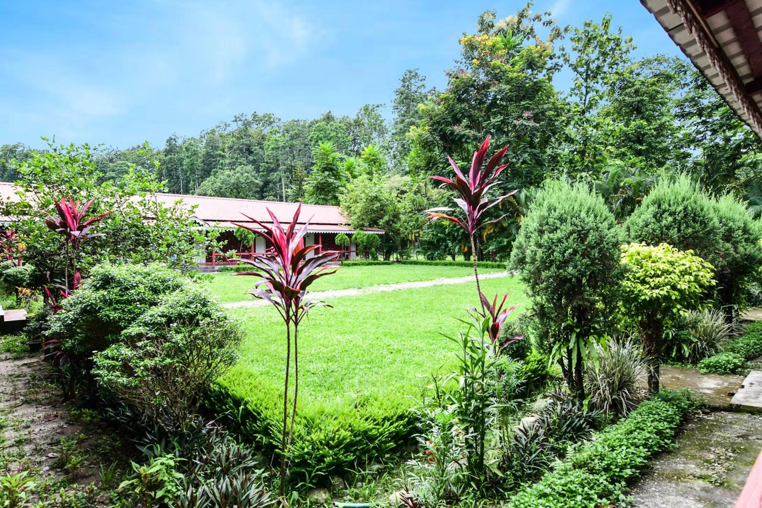 Garden in Townhouse OAK Gorumara Jungle Resort