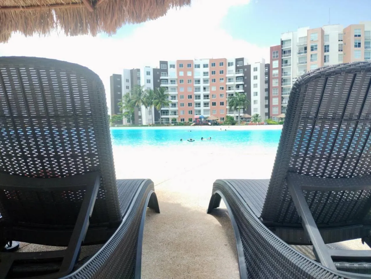 Pool view in Departamento tres listones