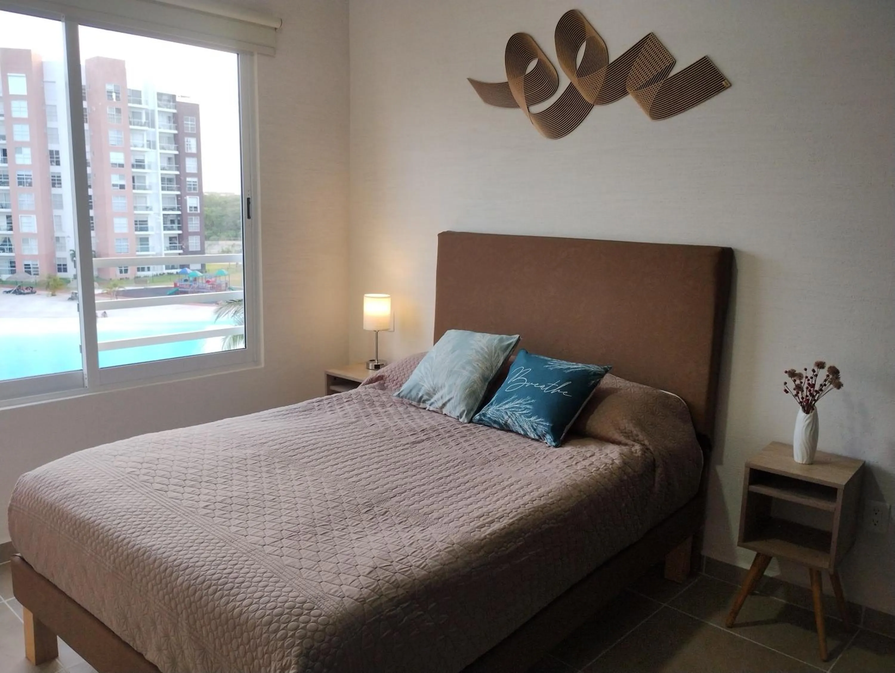 Bed in Departamento tres listones