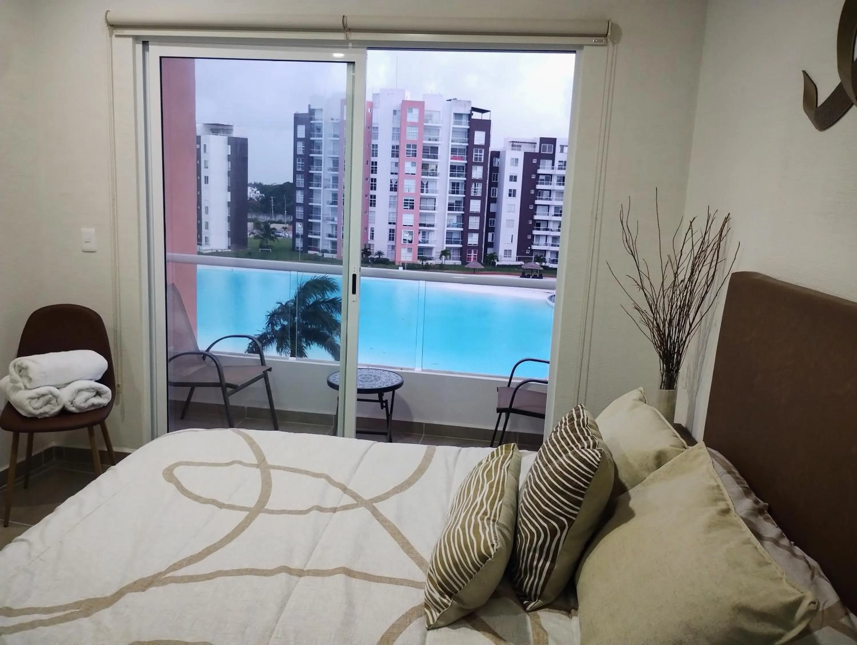 Bed in Departamento tres listones