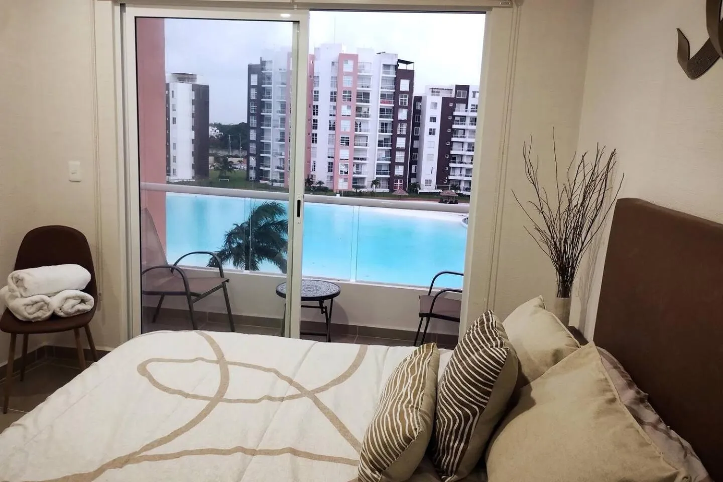 Bed in Departamento tres listones