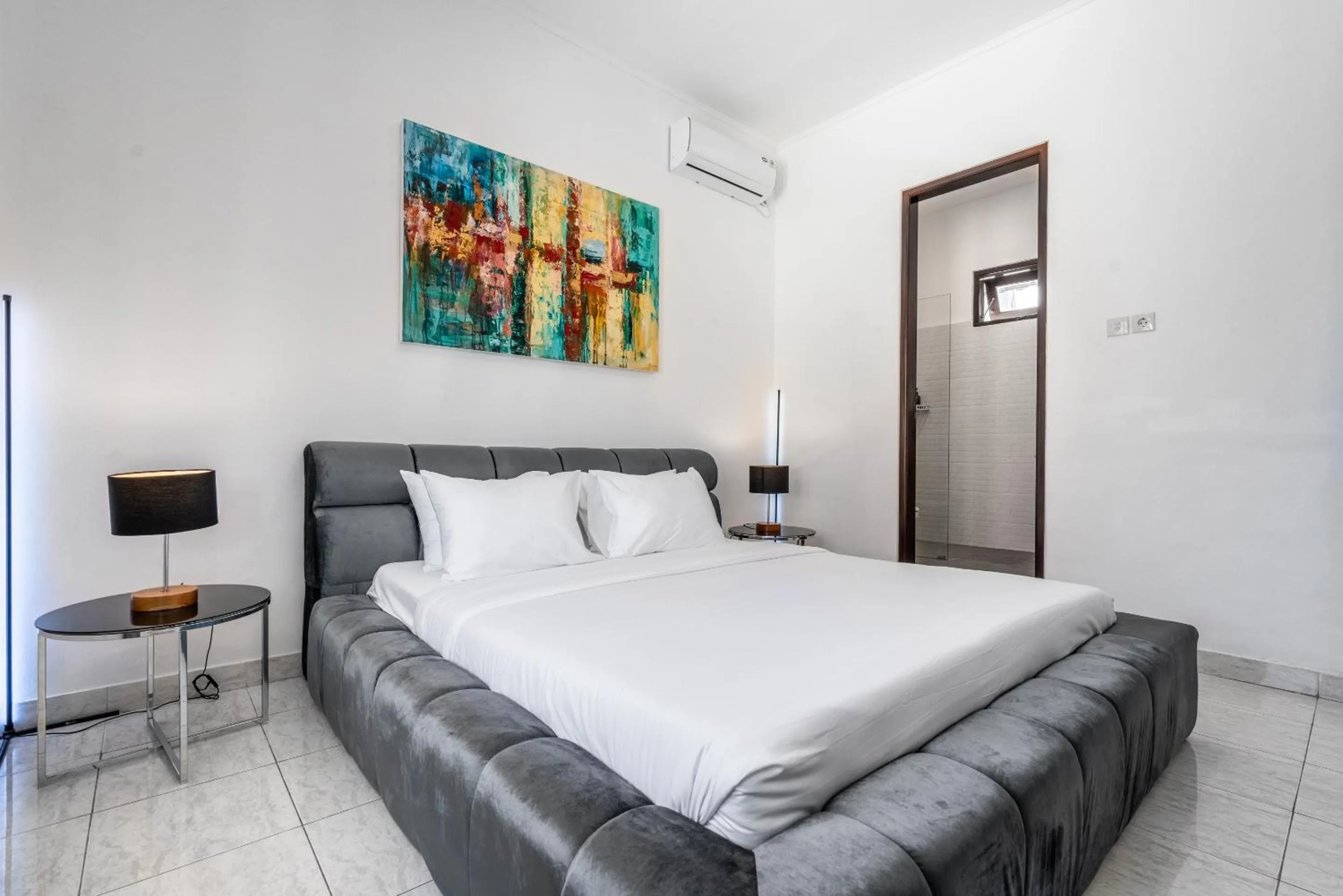 Bedroom, Bed in Villa Sky View - Seminyak