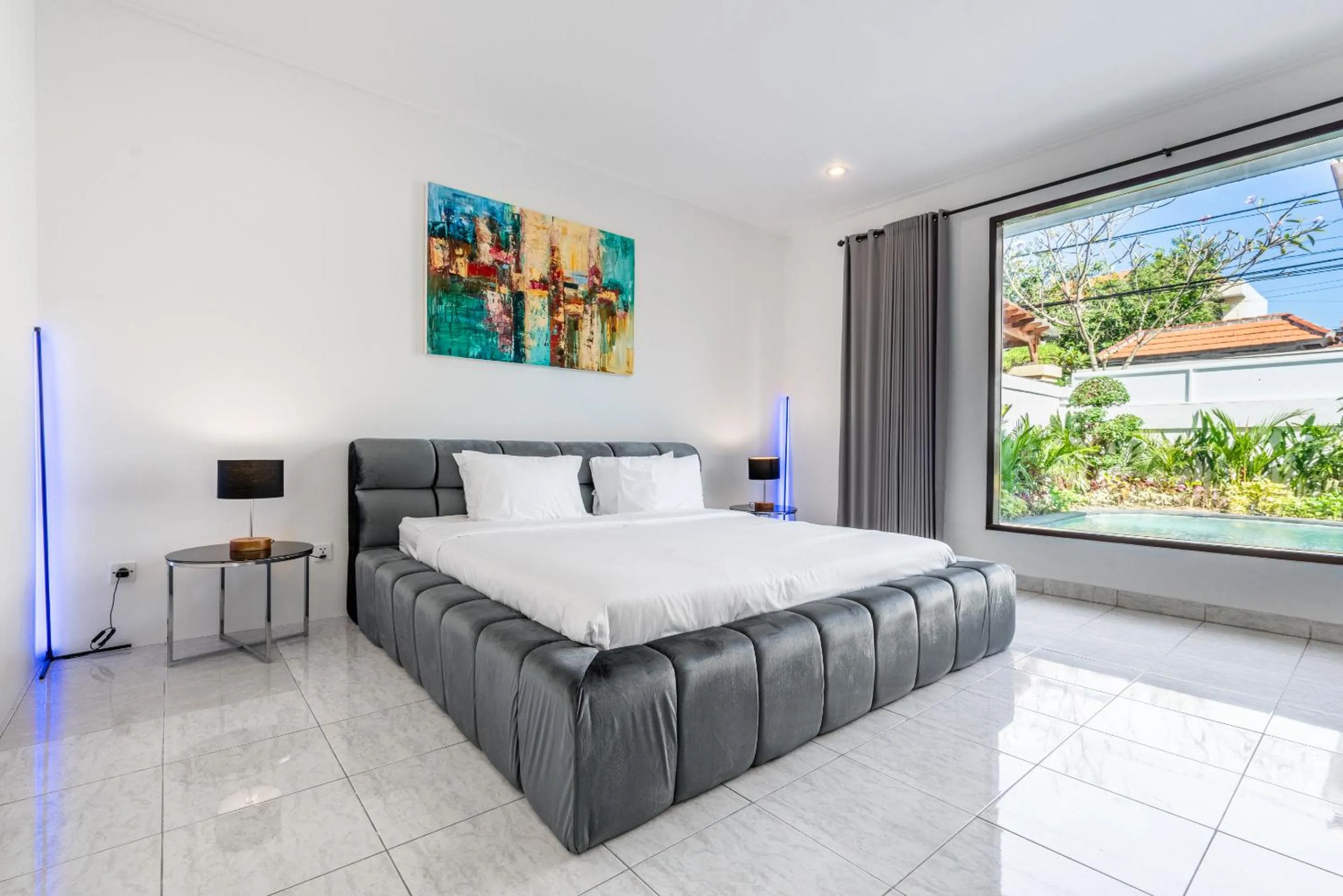 Bedroom, Bed in Villa Sky View - Seminyak
