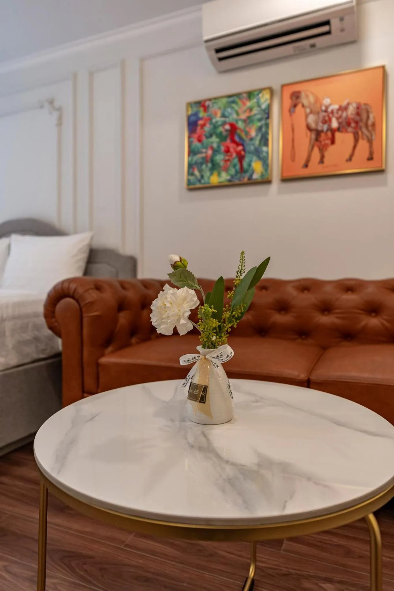 Bed in Golden Sun Apartment & Hotel