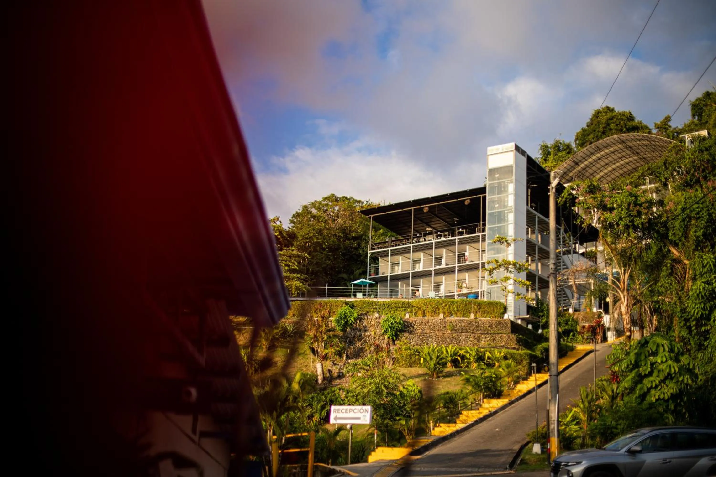 Property building in El Faro Containers Beach Hotel