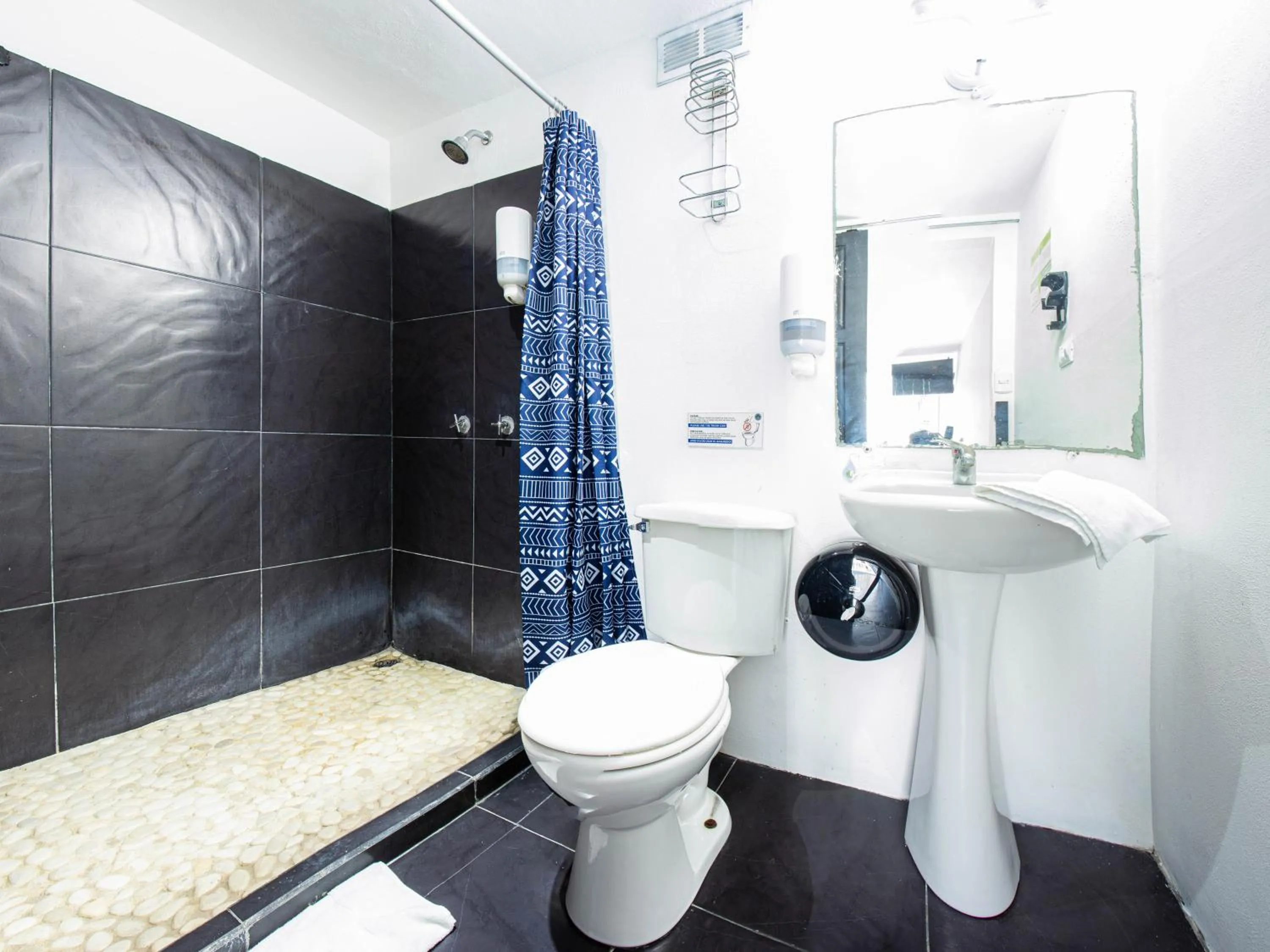 Shower in El Faro Containers Beach Hotel