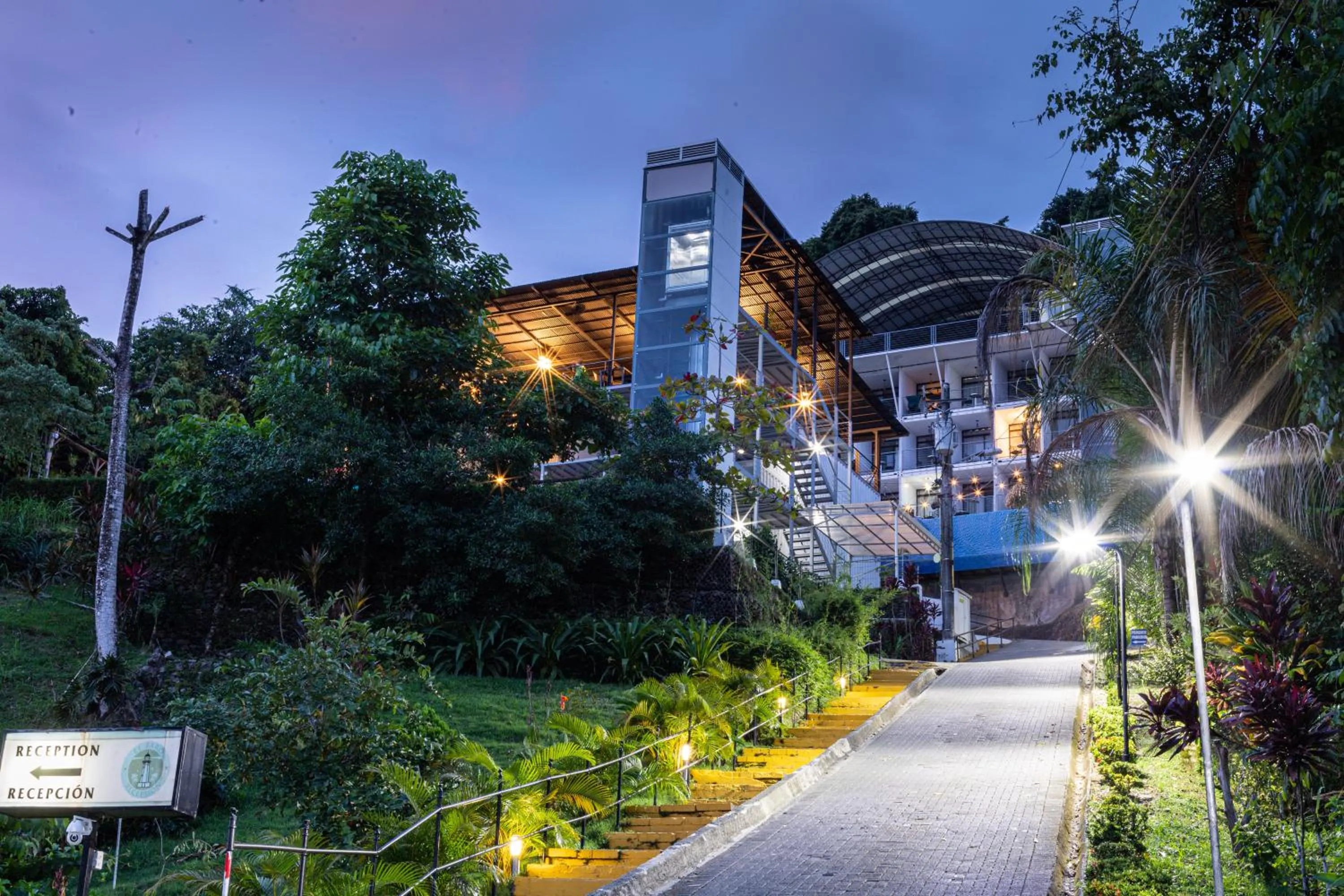 Property building in El Faro Containers Beach Hotel