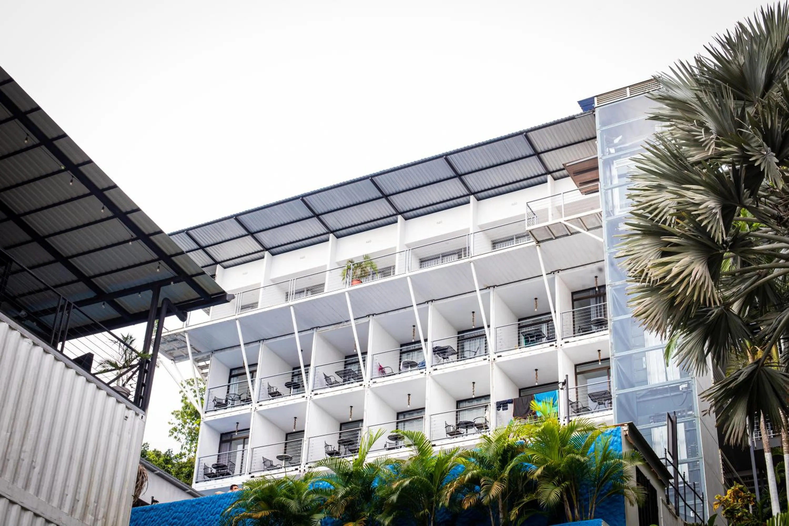 Property building in El Faro Containers Beach Hotel