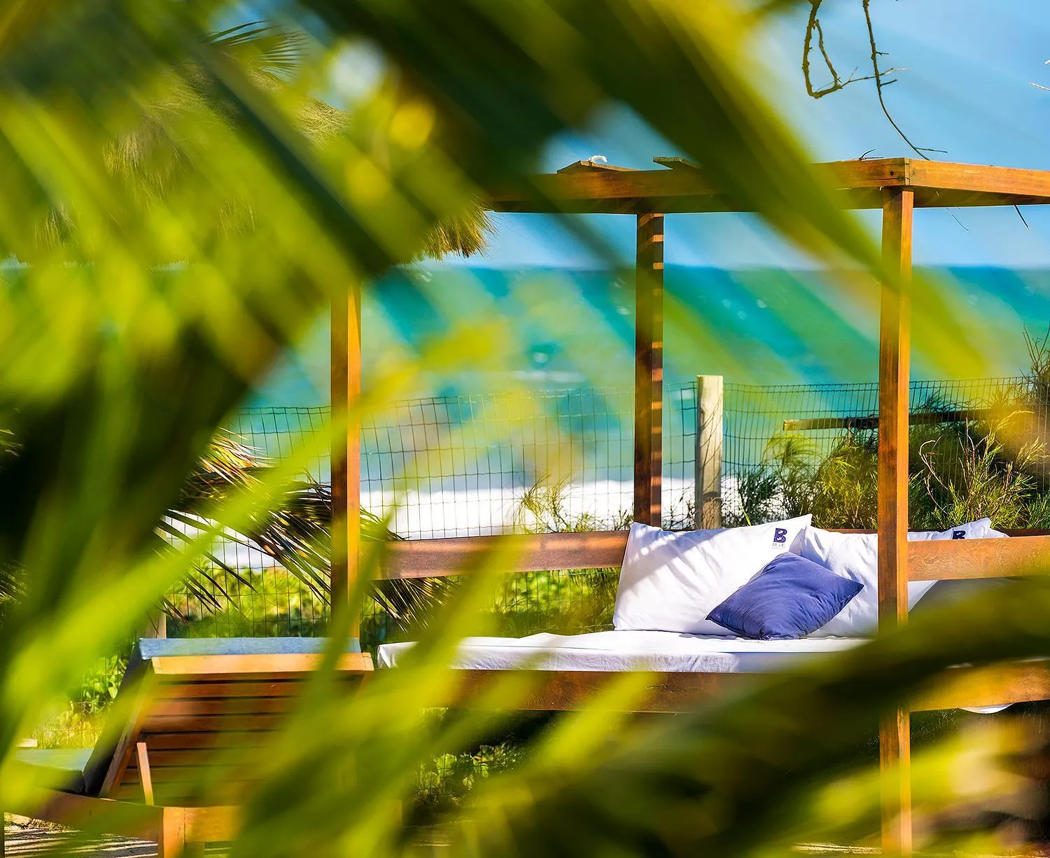 Garden view in B Blue Beachouses