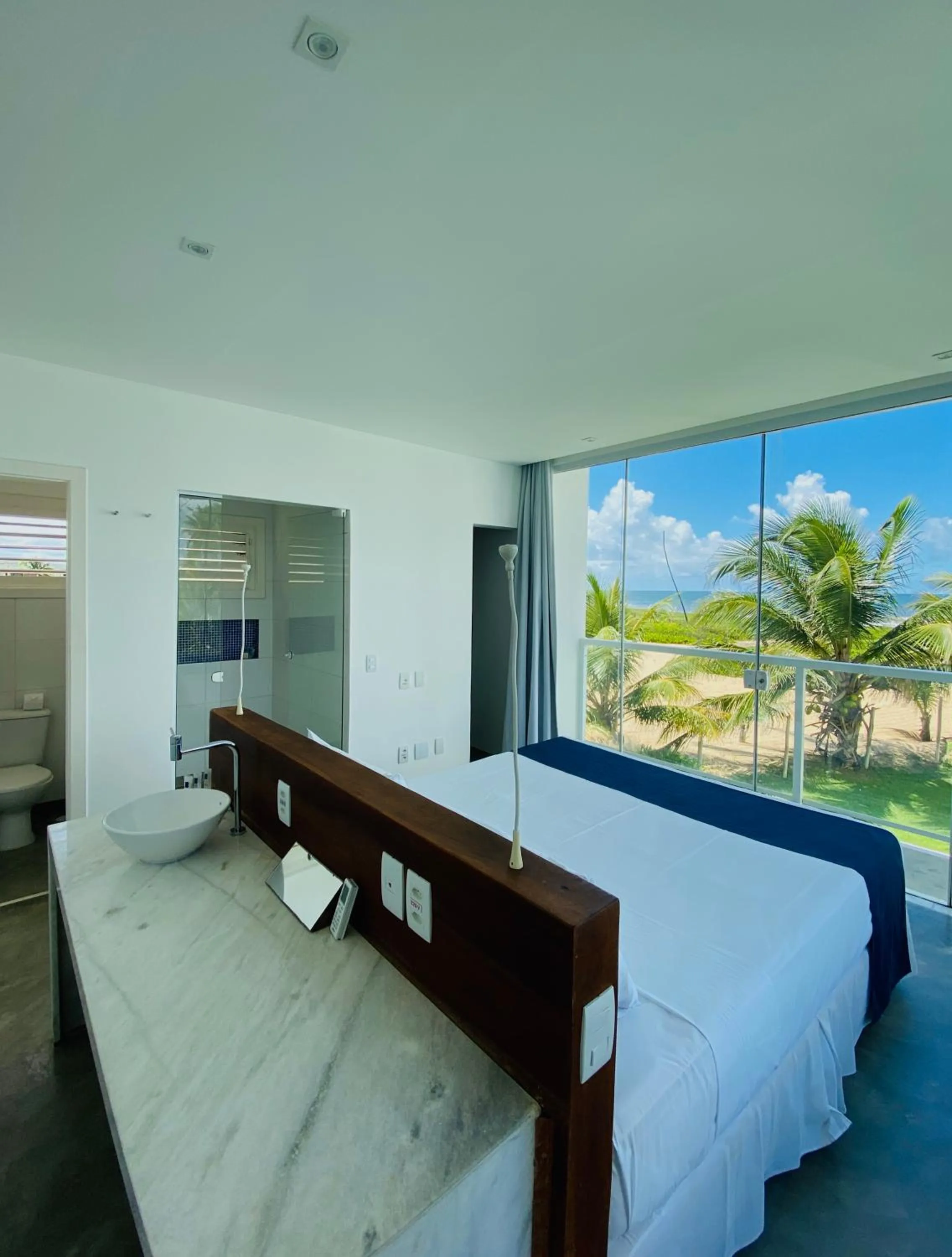 Bed in B Blue Beachouses