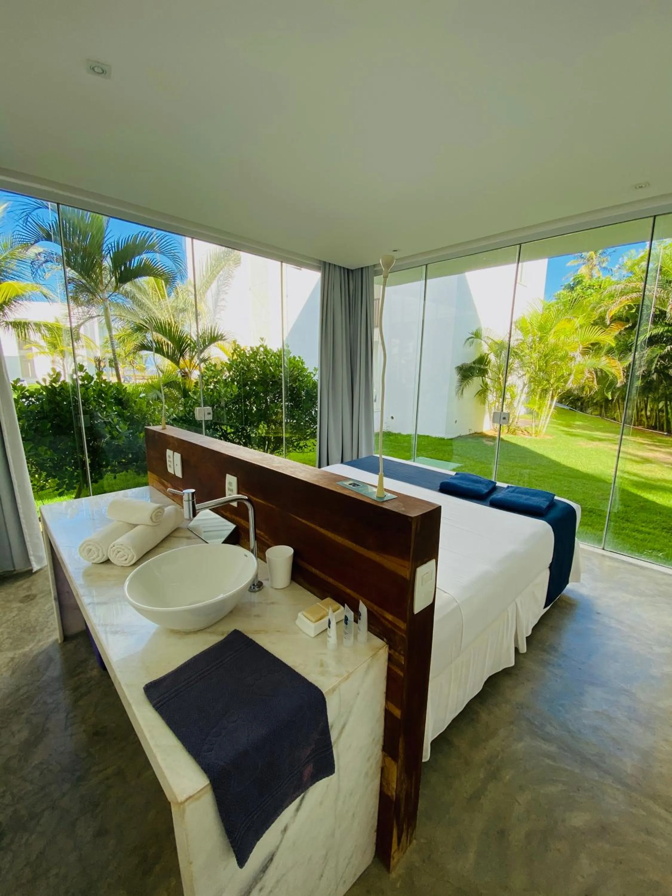 Bed in B Blue Beachouses