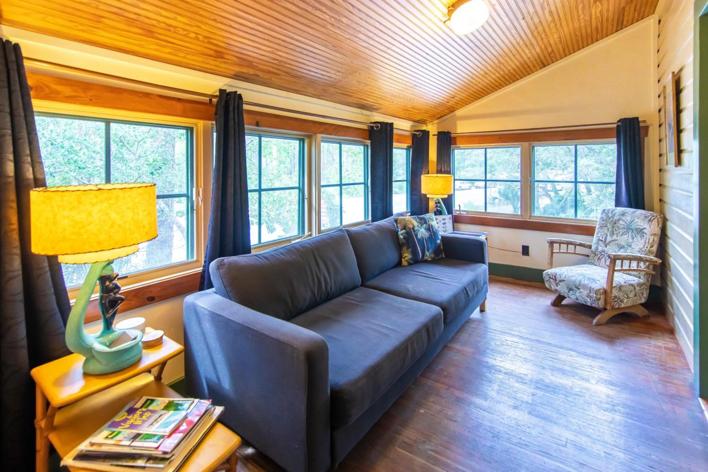 Seating area in Hibiscus Coffee & Guesthouse