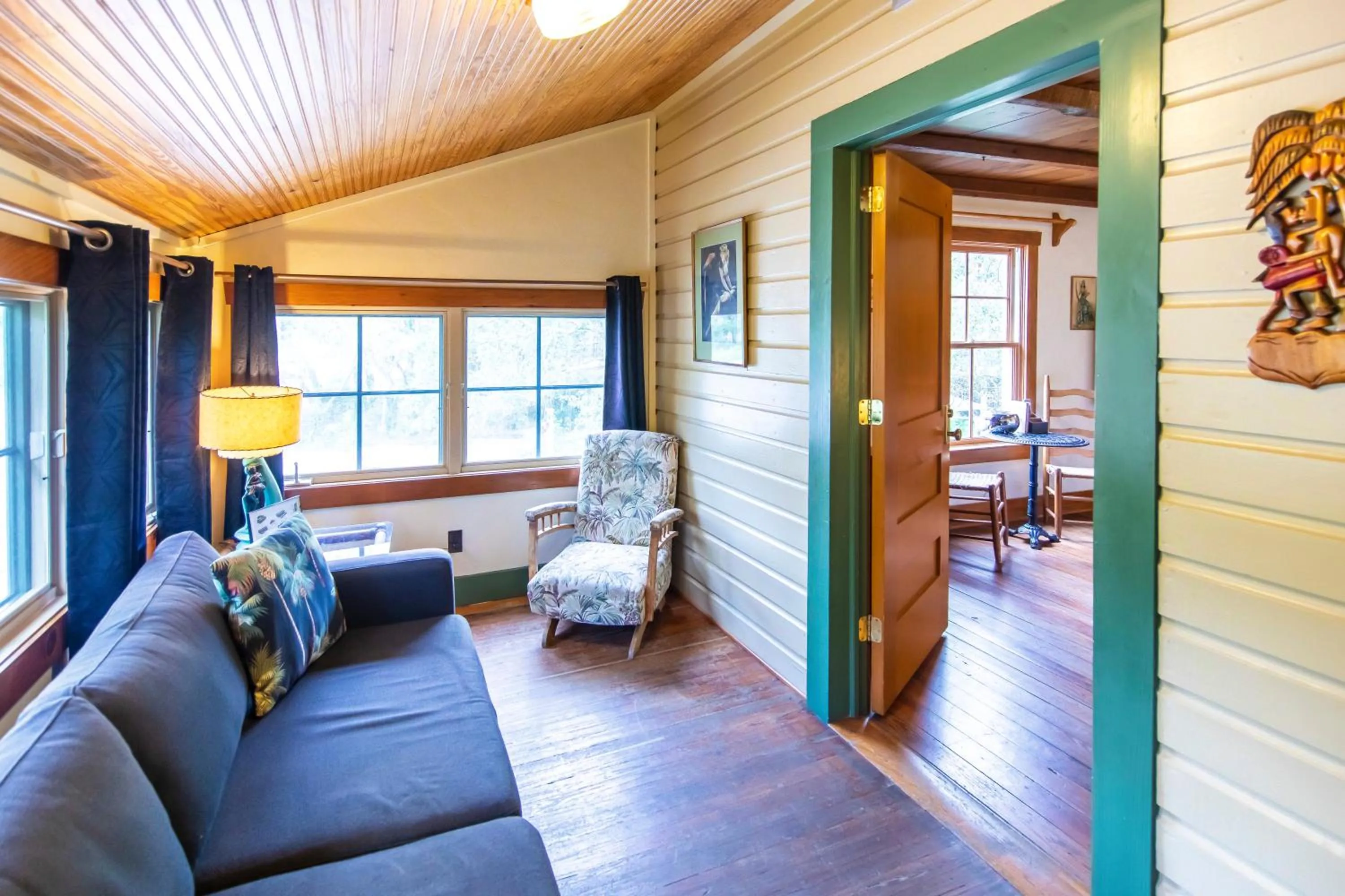 Seating area in Hibiscus Coffee & Guesthouse