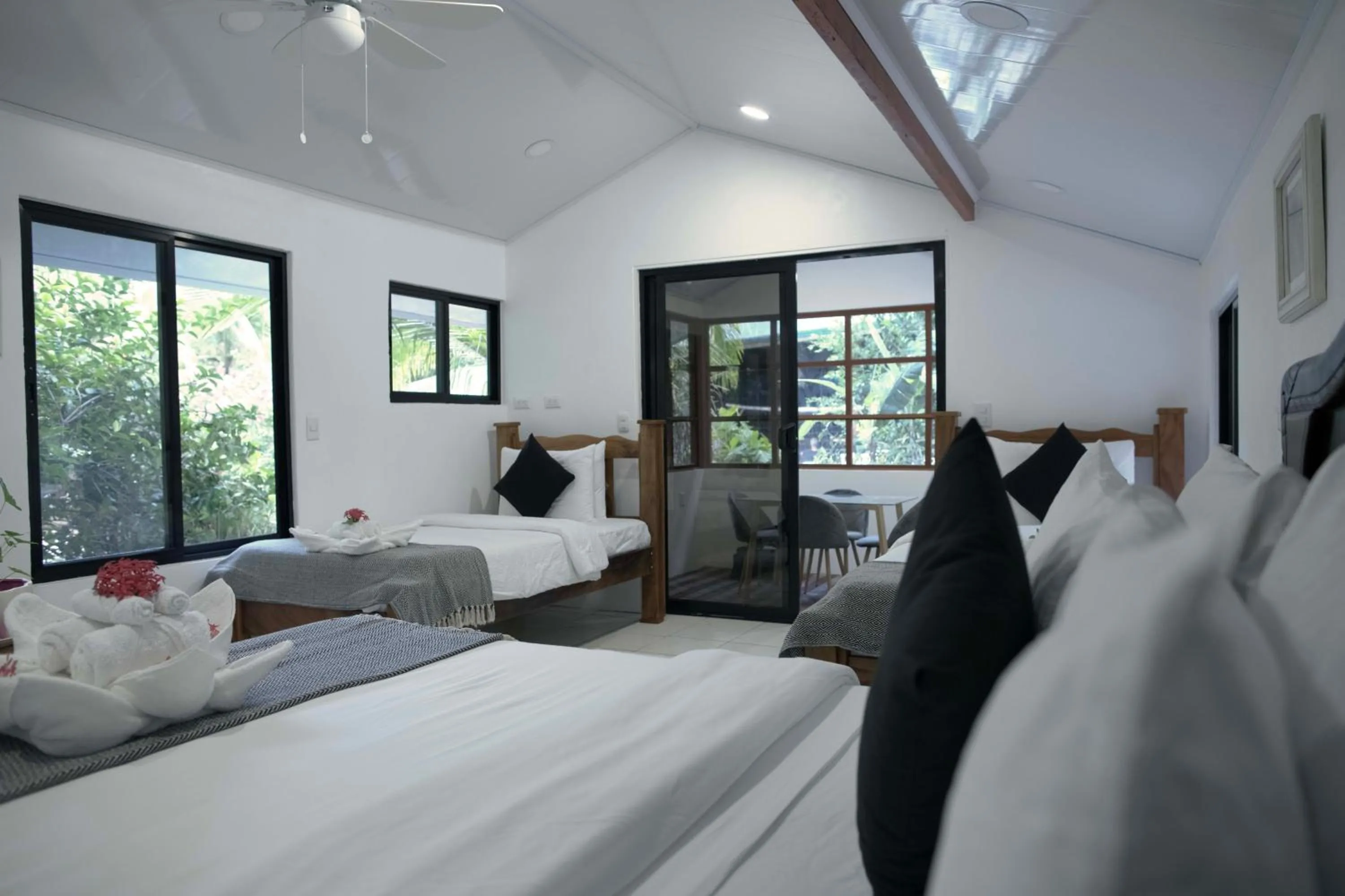 Bed in Jungles Edge Hotel, Jiu Jitsu, Muay Thai Retreat Center