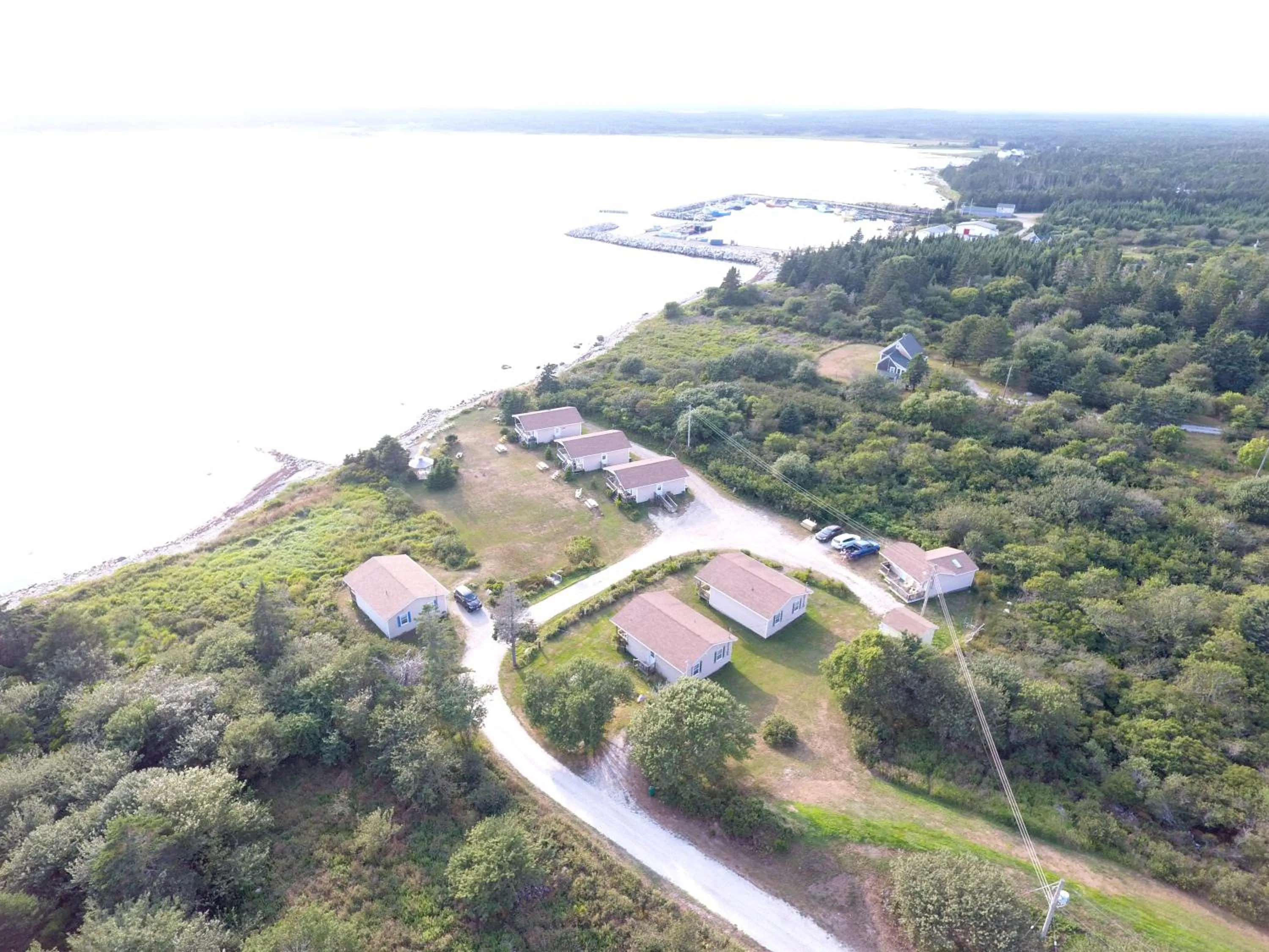 Bird's eye view in Whispering Waves Cottages