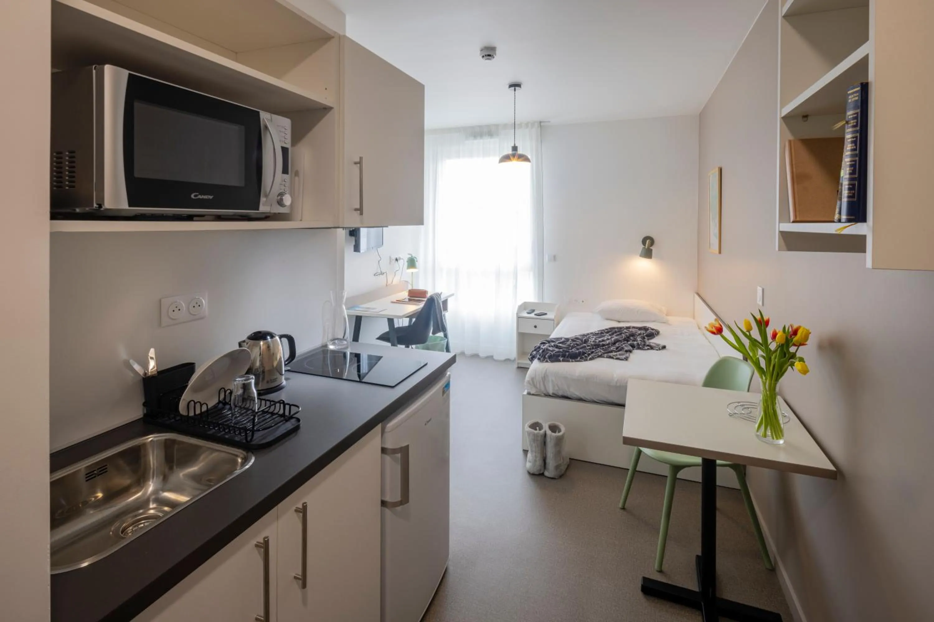 Bed in All Suites Appart Hôtel - Le Havre Centre - Les docks