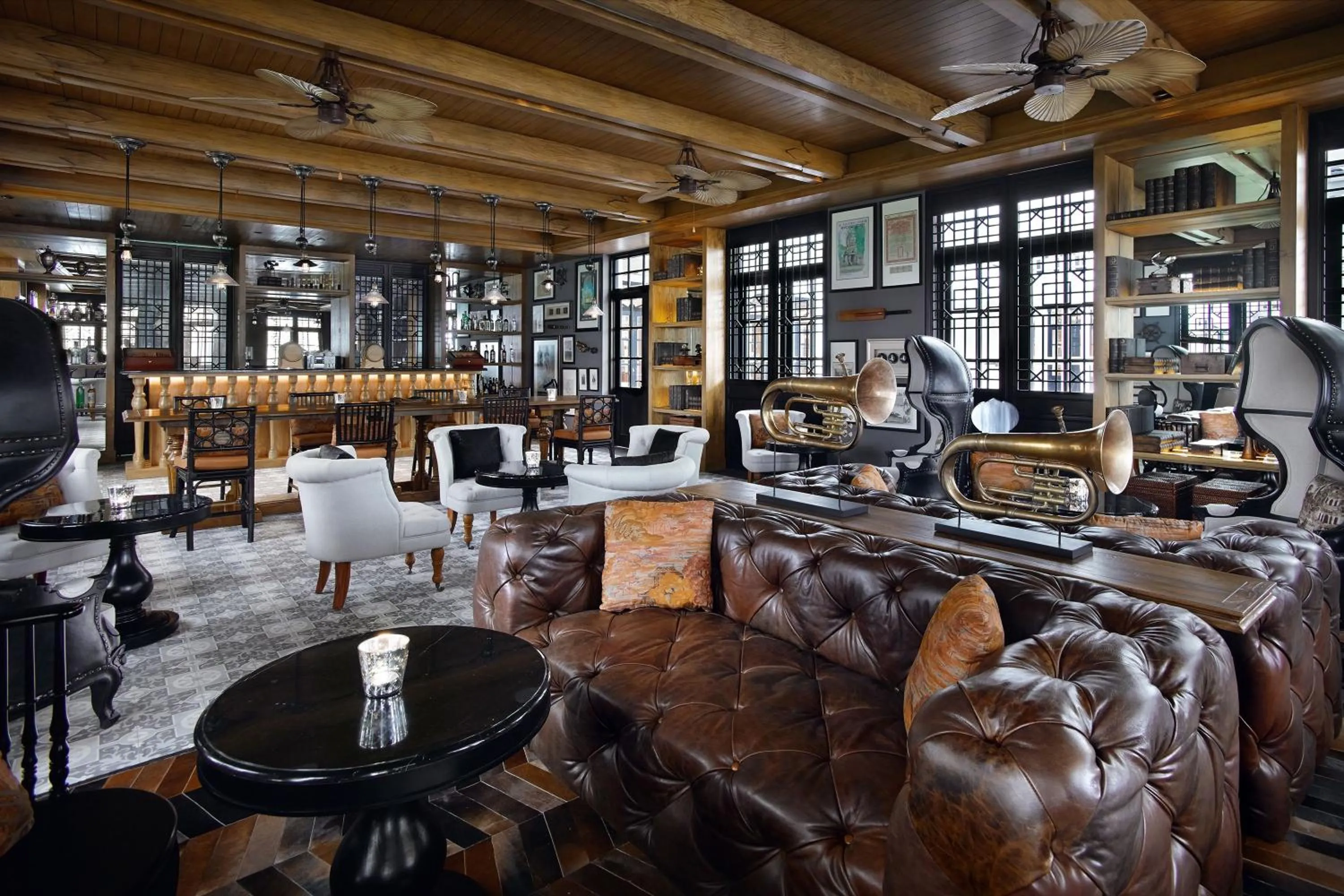 Lounge or bar in The Sanchaya