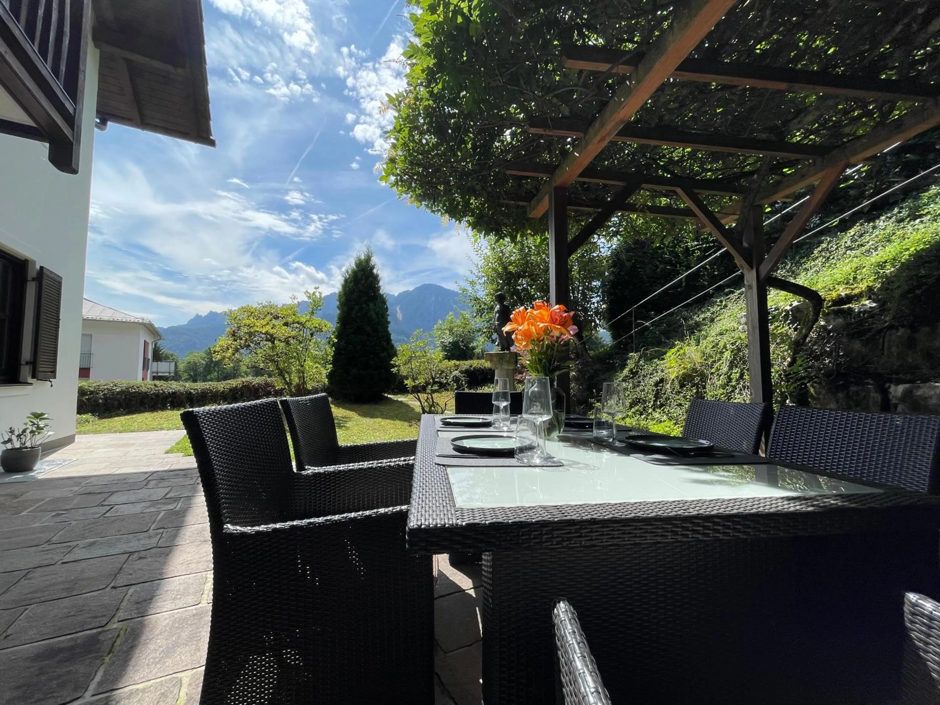 Garden in Ferienwohnung Bad Reichenhall (Nonn)