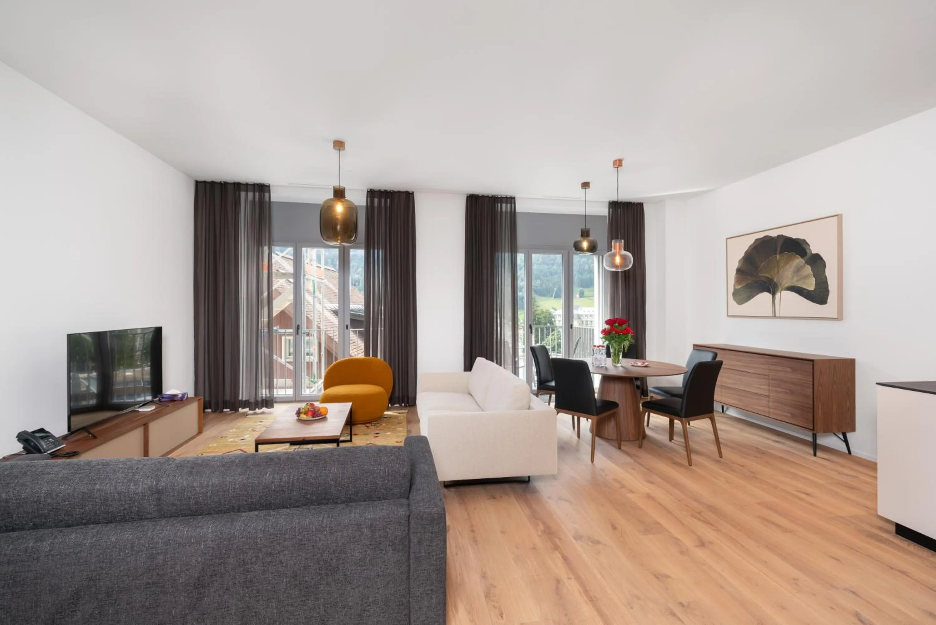 Living room in Swiss Hotel Apartments - Engelberg
