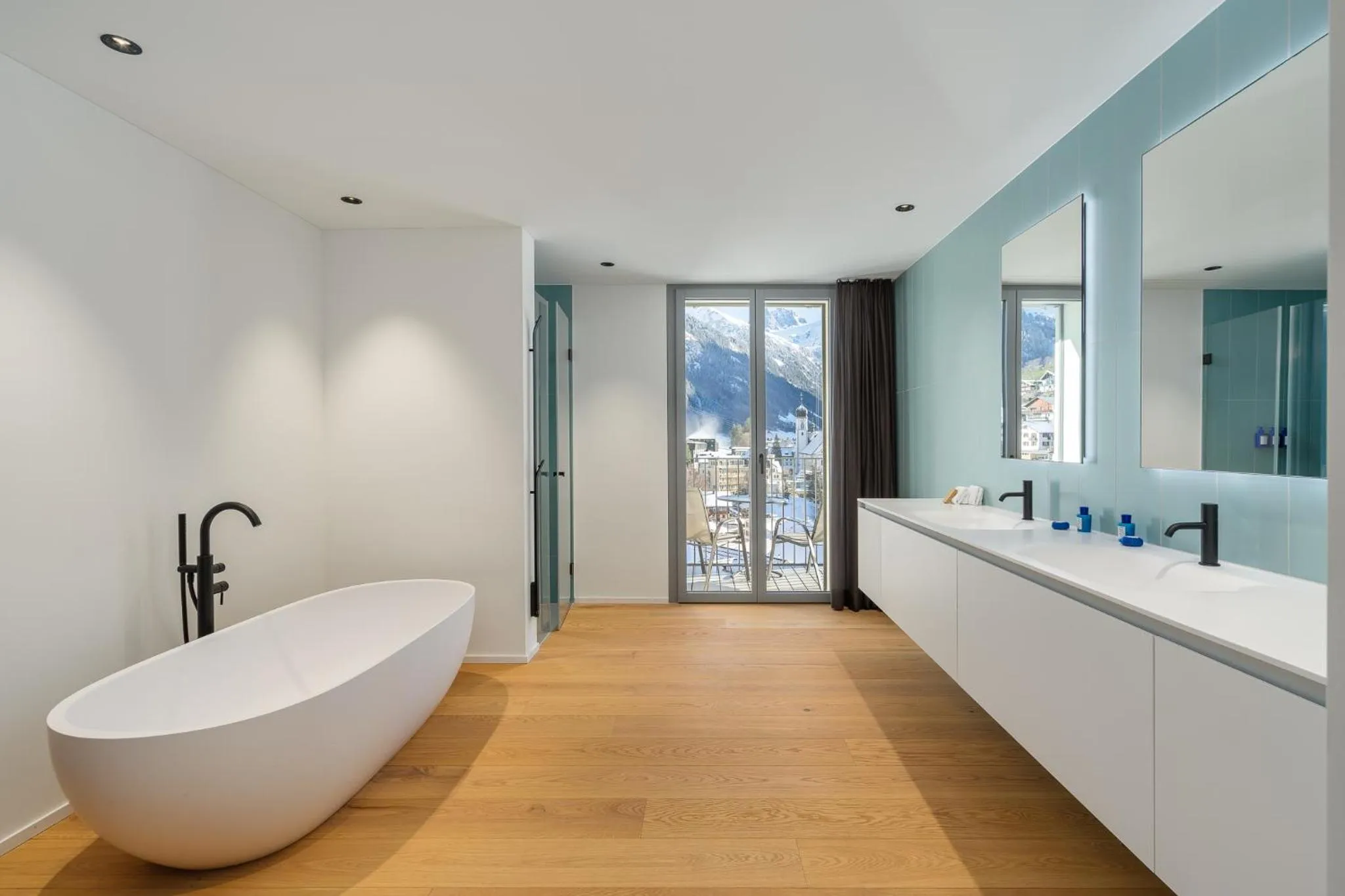 Bedroom in Swiss Hotel Apartments - Engelberg