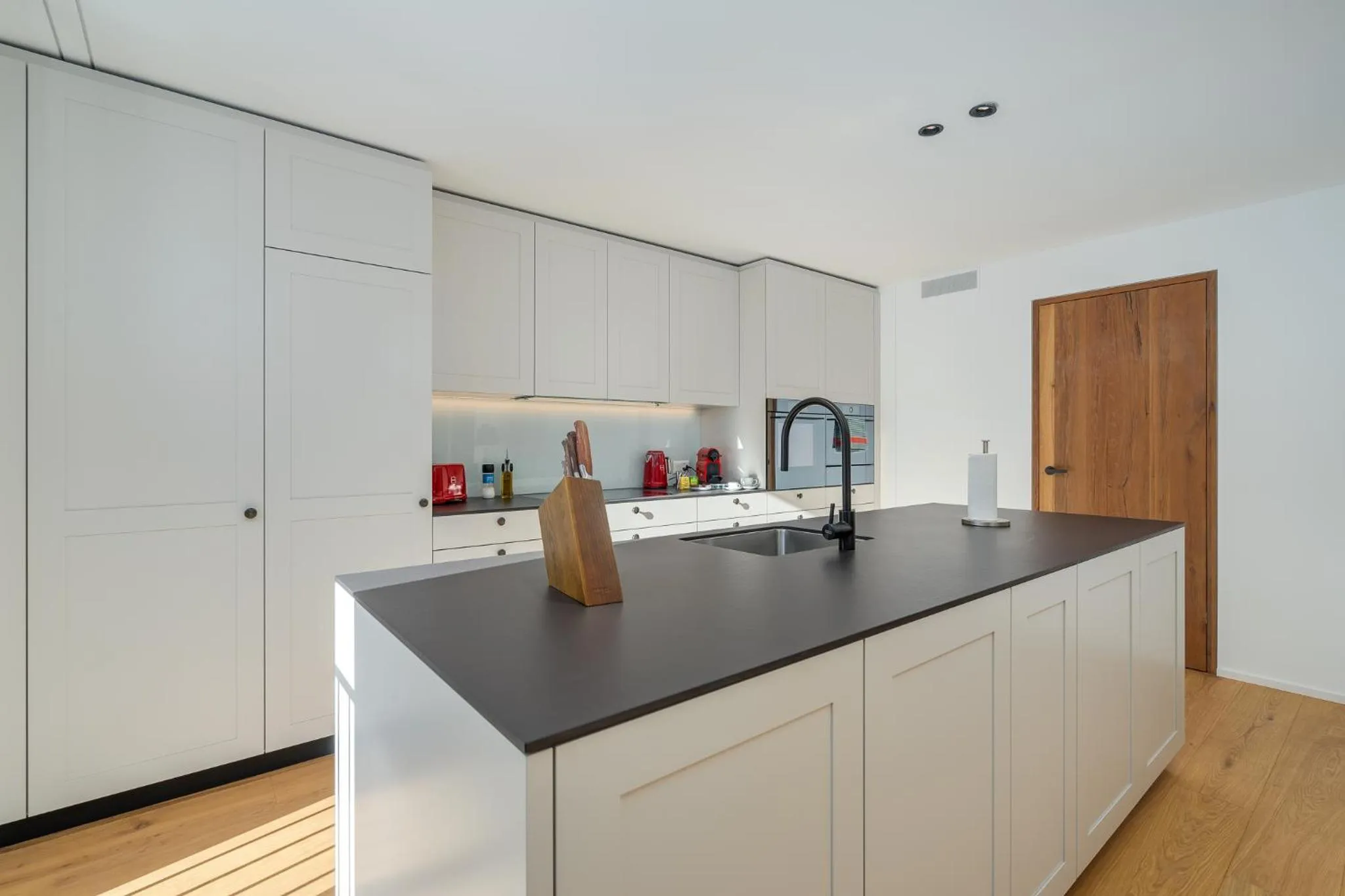 Kitchen or kitchenette in Swiss Hotel Apartments - Engelberg