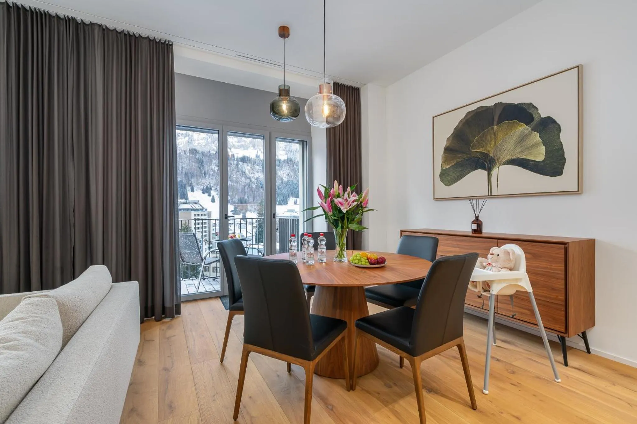 Dining area in Swiss Hotel Apartments - Engelberg