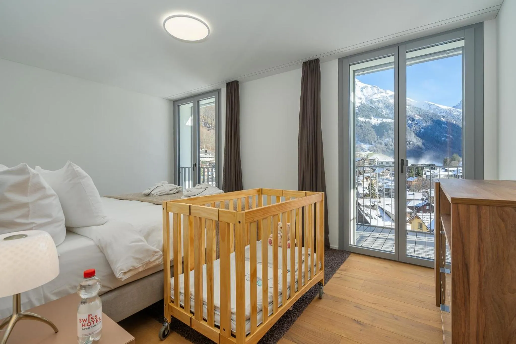 Bedroom in Swiss Hotel Apartments - Engelberg