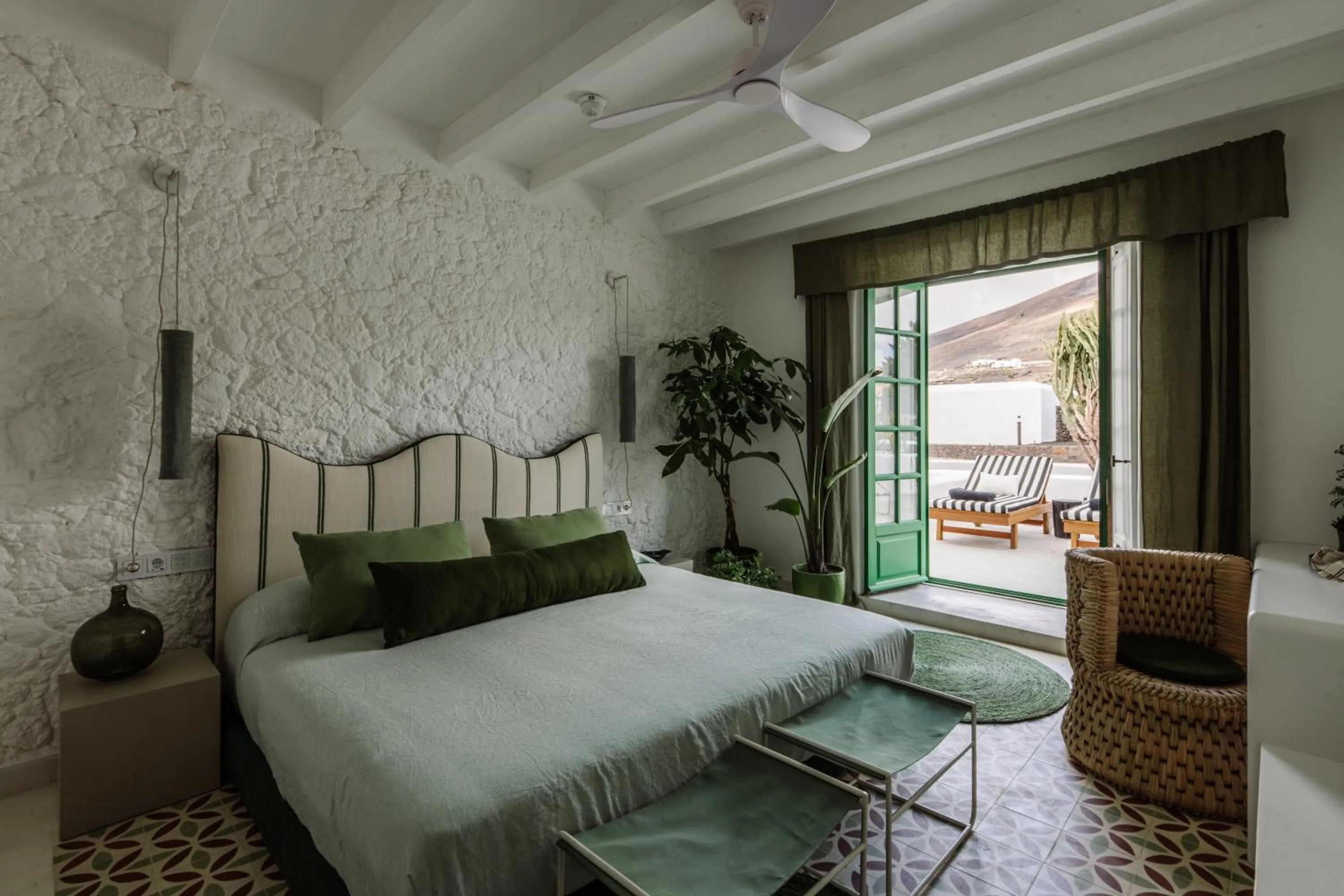 View (from property/room), Bed in César Lanzarote Luxury Boutique Hotel - Adults Only