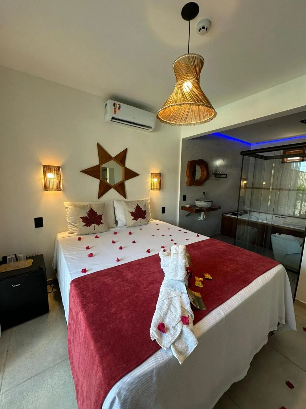 Bed in Pousada Deu Praia Maragogi