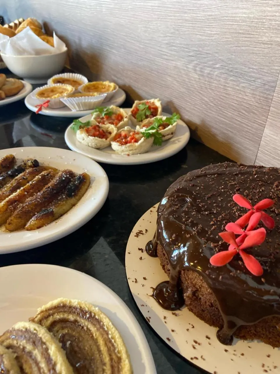 Buffet breakfast in Pousada Deu Praia Maragogi