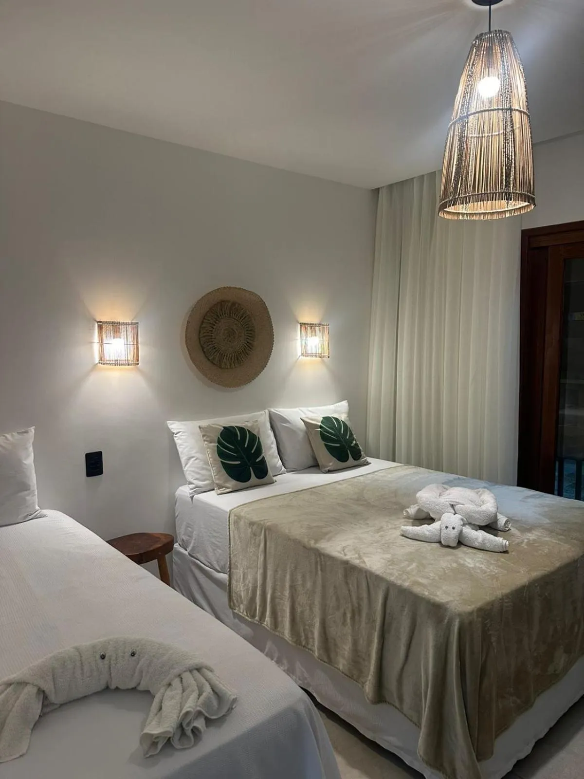 Bed in Pousada Deu Praia Maragogi