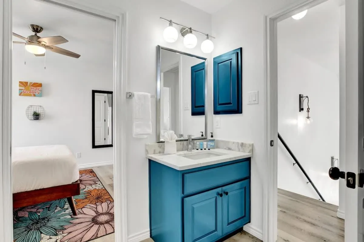 Bathroom in Luxury Modern Home with Hot tub Deck & Firepit!