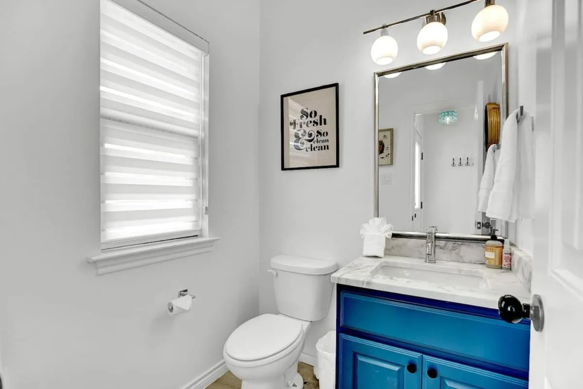 Toilet in Luxury Modern Home with Hot tub Deck & Firepit!