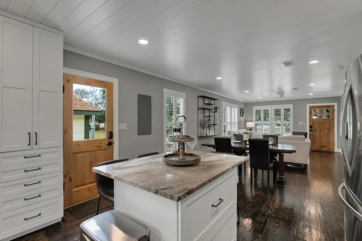 Kitchen or kitchenette in Upscale Home with Pool and FirePit - Close to Mercer St!