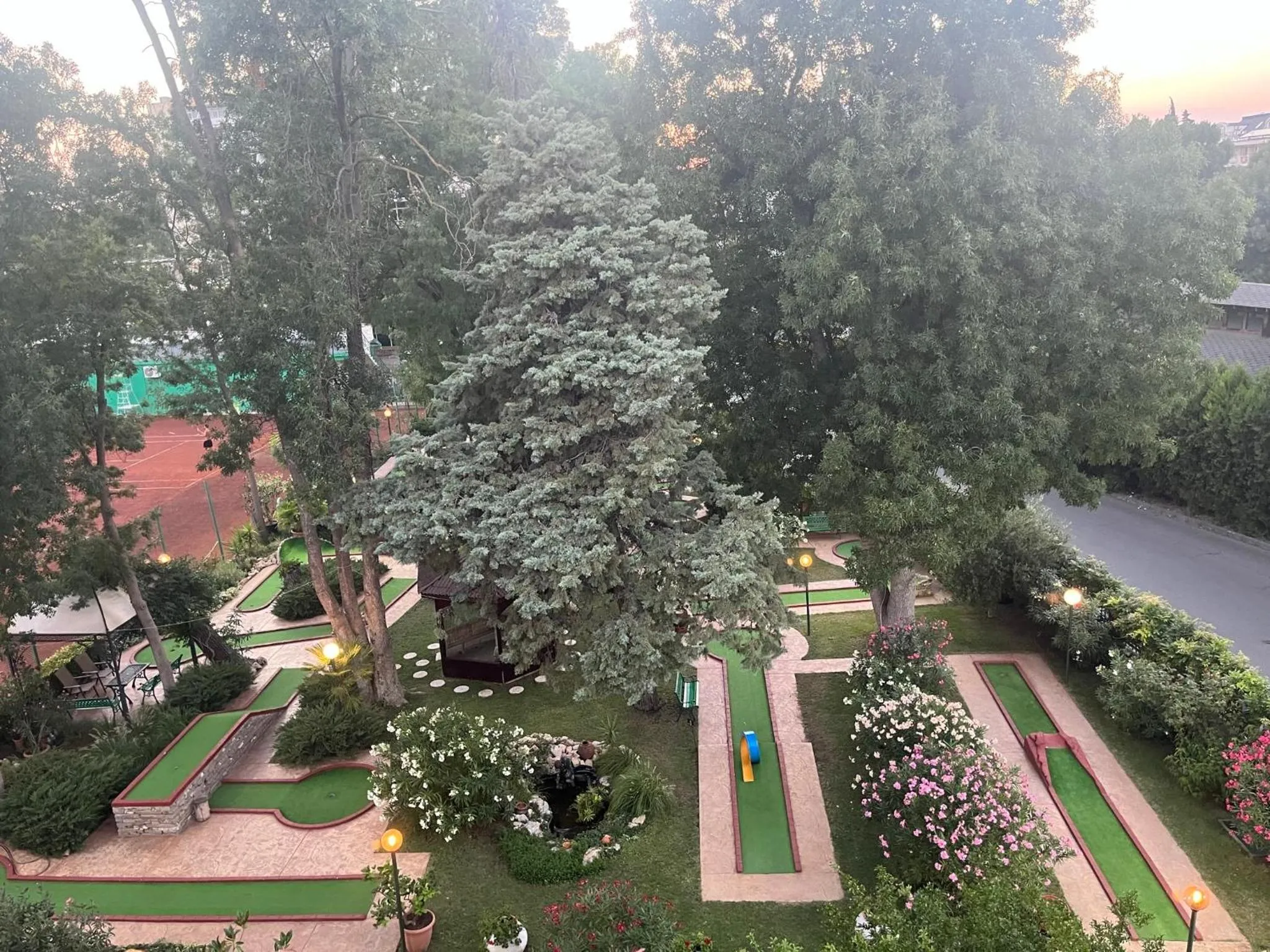 Garden view in Oleander House and Tennis Club