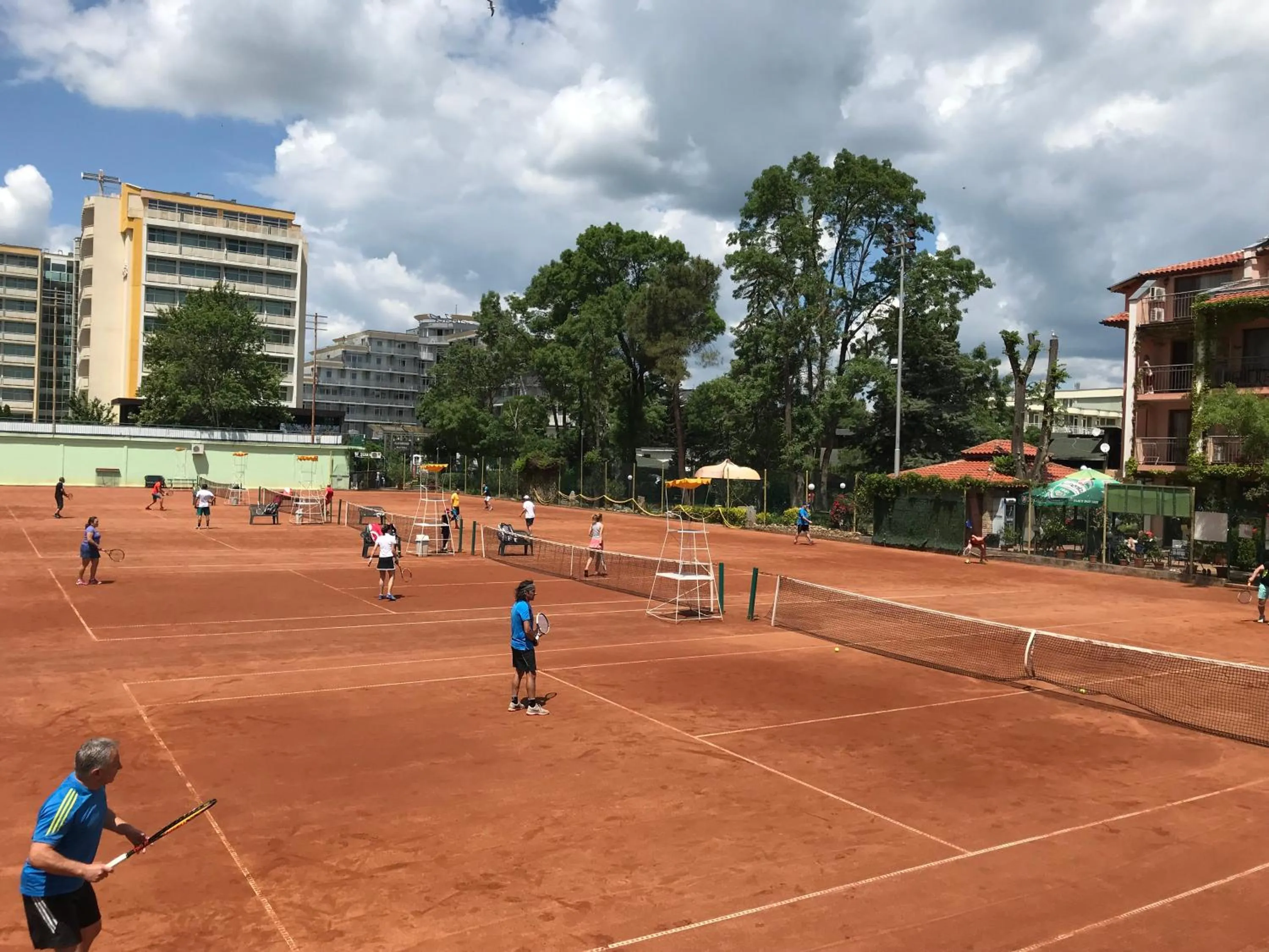 Tennis court in Oleander House and Tennis Club