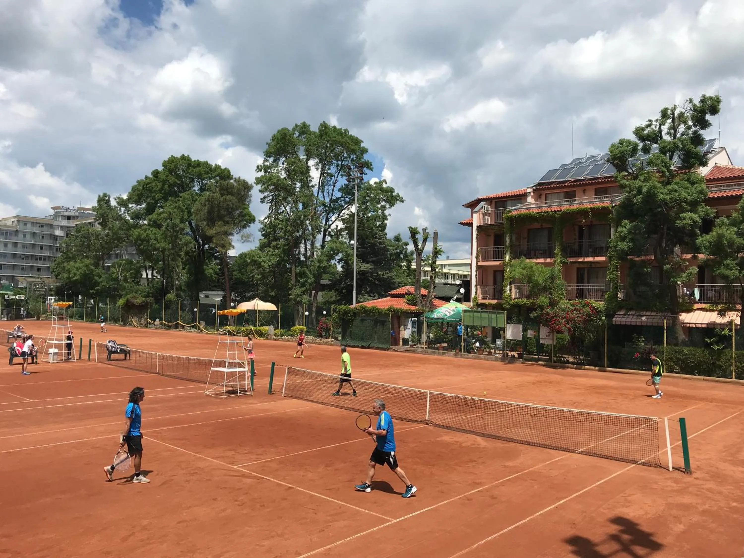 Tennis court in Oleander House and Tennis Club