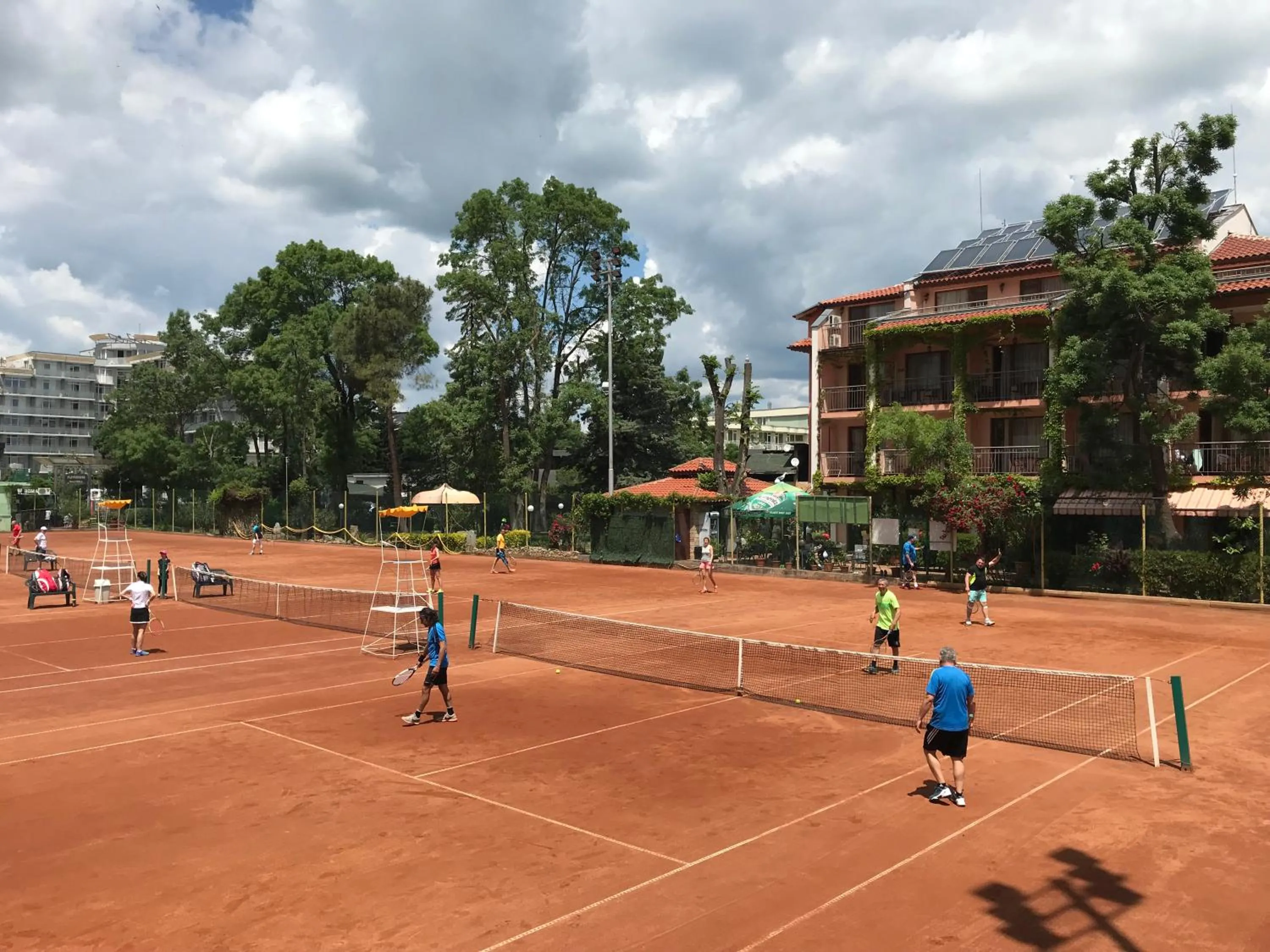 Tennis court in Oleander House and Tennis Club