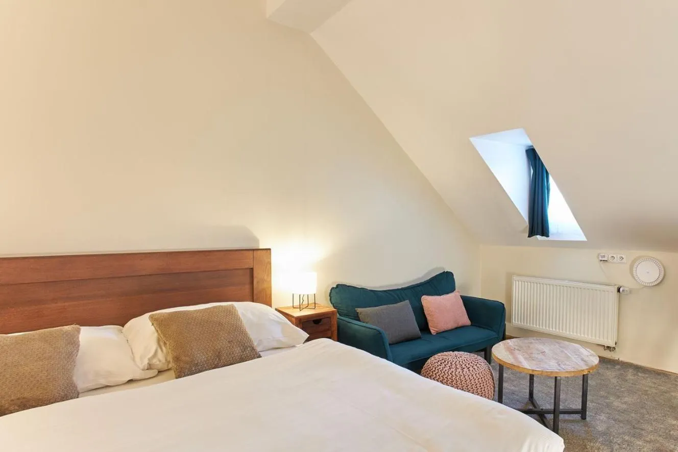 Bed in River View Residence by Charles Bridge