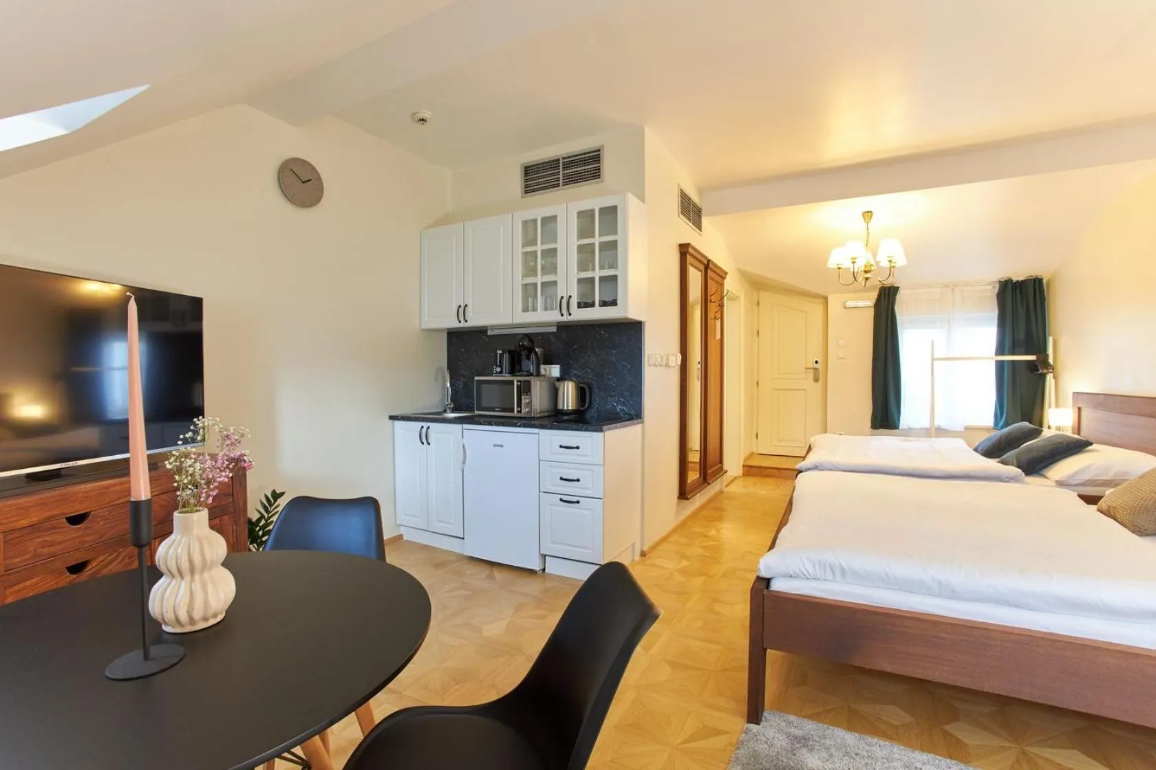 Bed in River View Residence by Charles Bridge