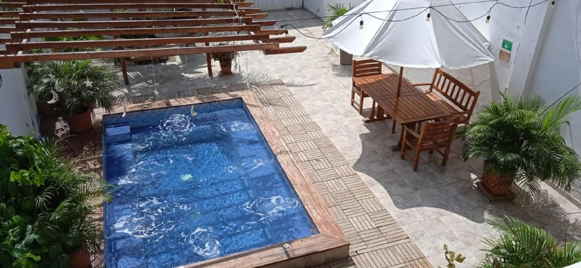 Swimming pool in HOSTAL LA BOQUILLA