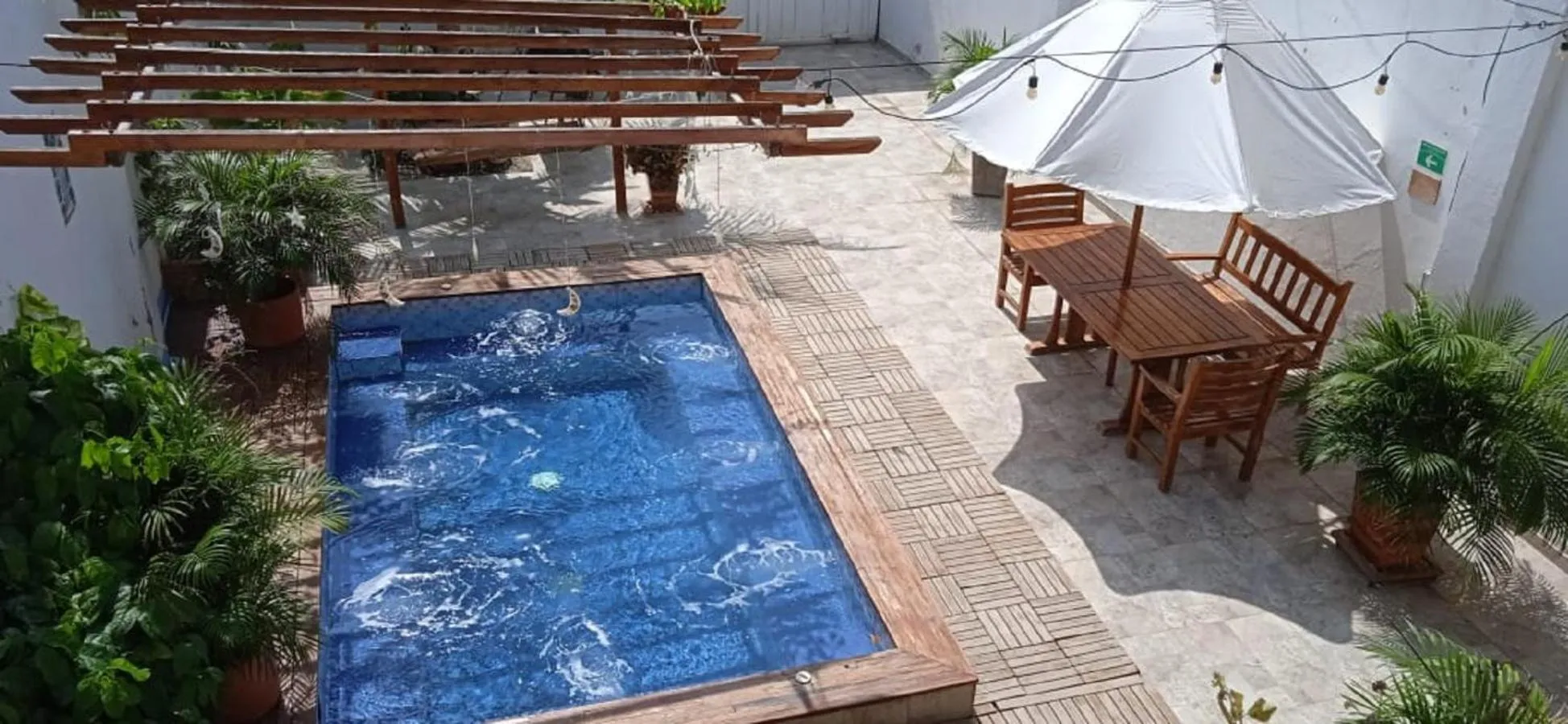 Swimming pool in HOSTAL LA BOQUILLA