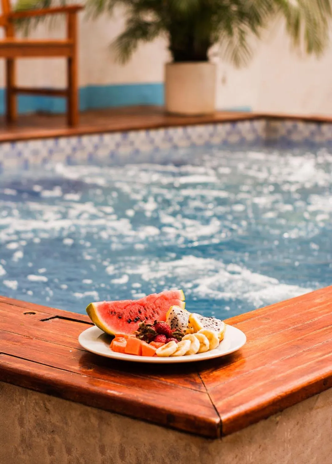 Swimming pool in HOSTAL LA BOQUILLA