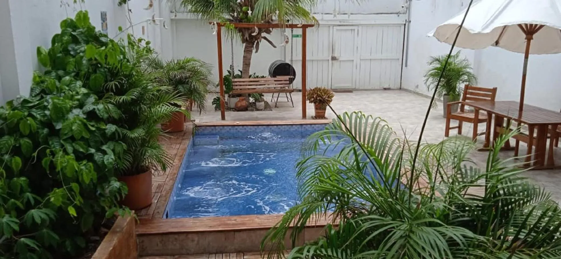 Swimming pool in HOSTAL LA BOQUILLA