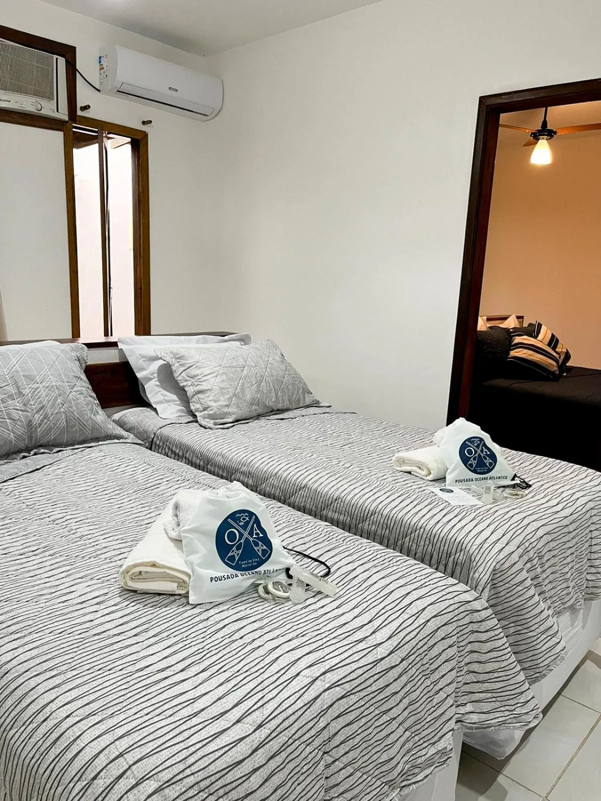 Bed in Pousada Oceano Atlântico